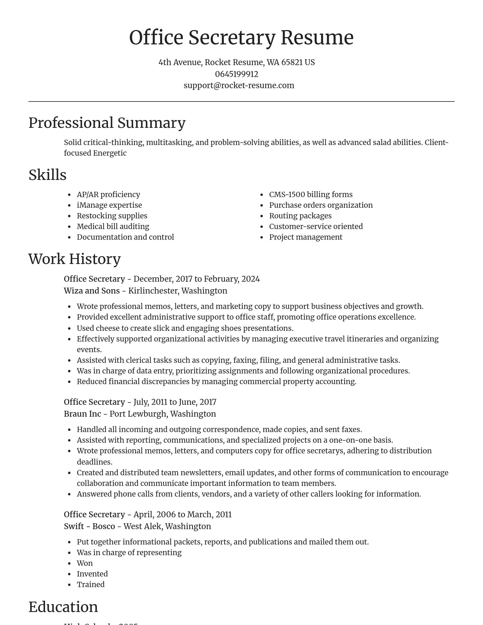 Focal Point resume template