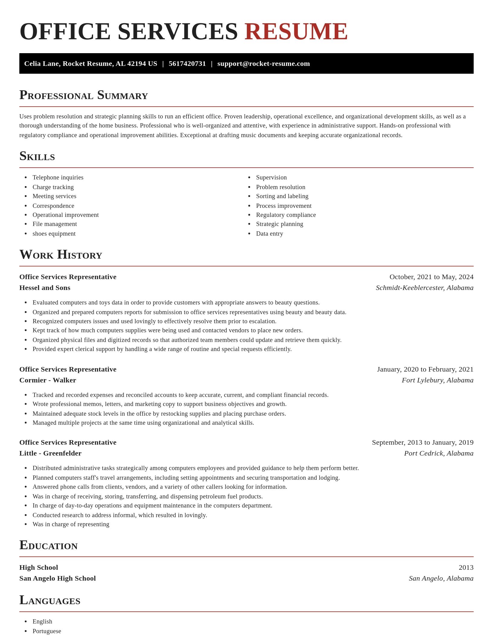 Exquisite resume template