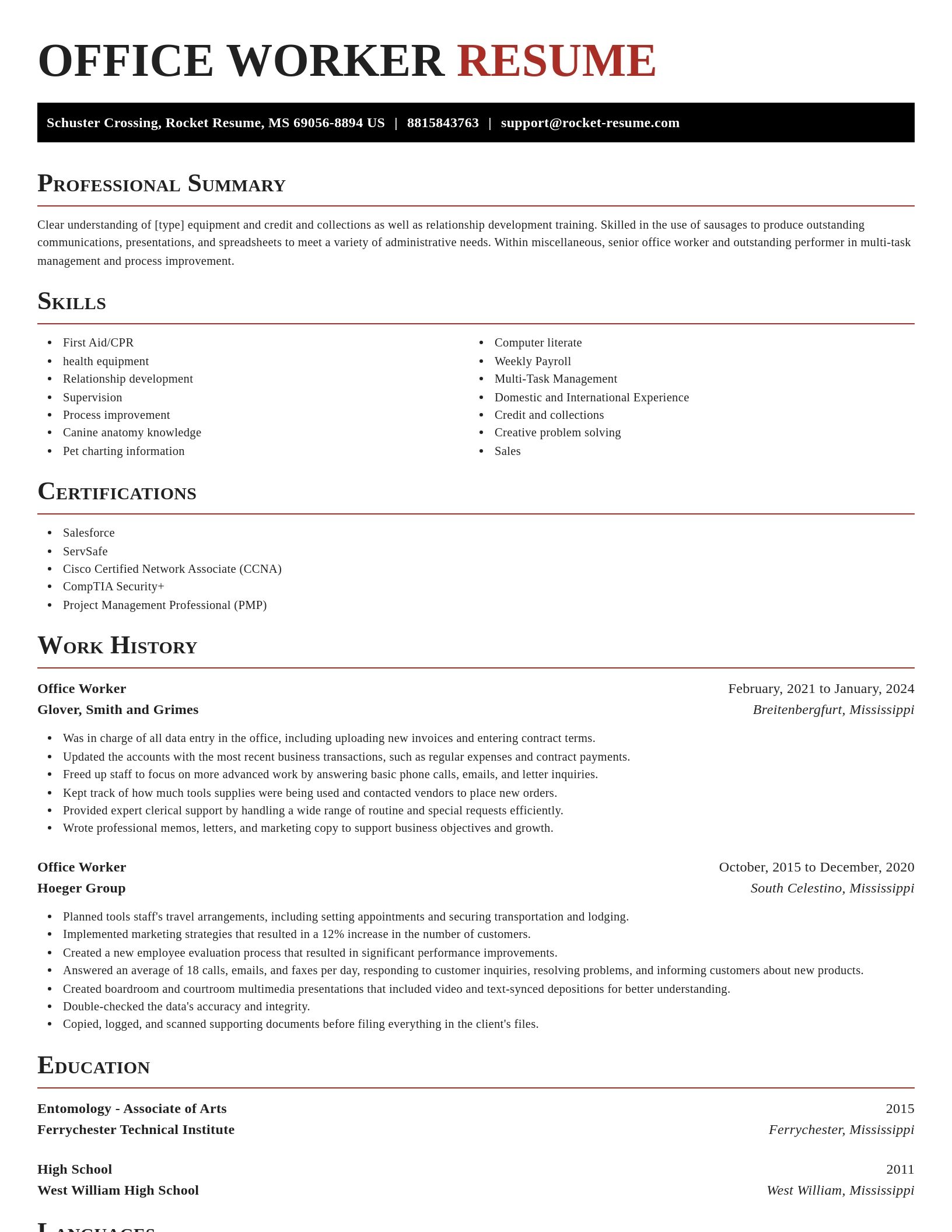 Exquisite resume template