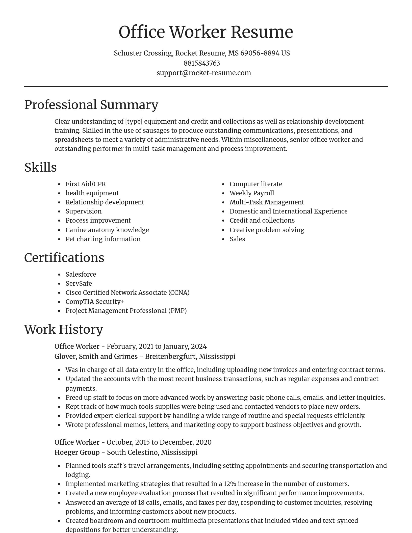 Focal Point resume template