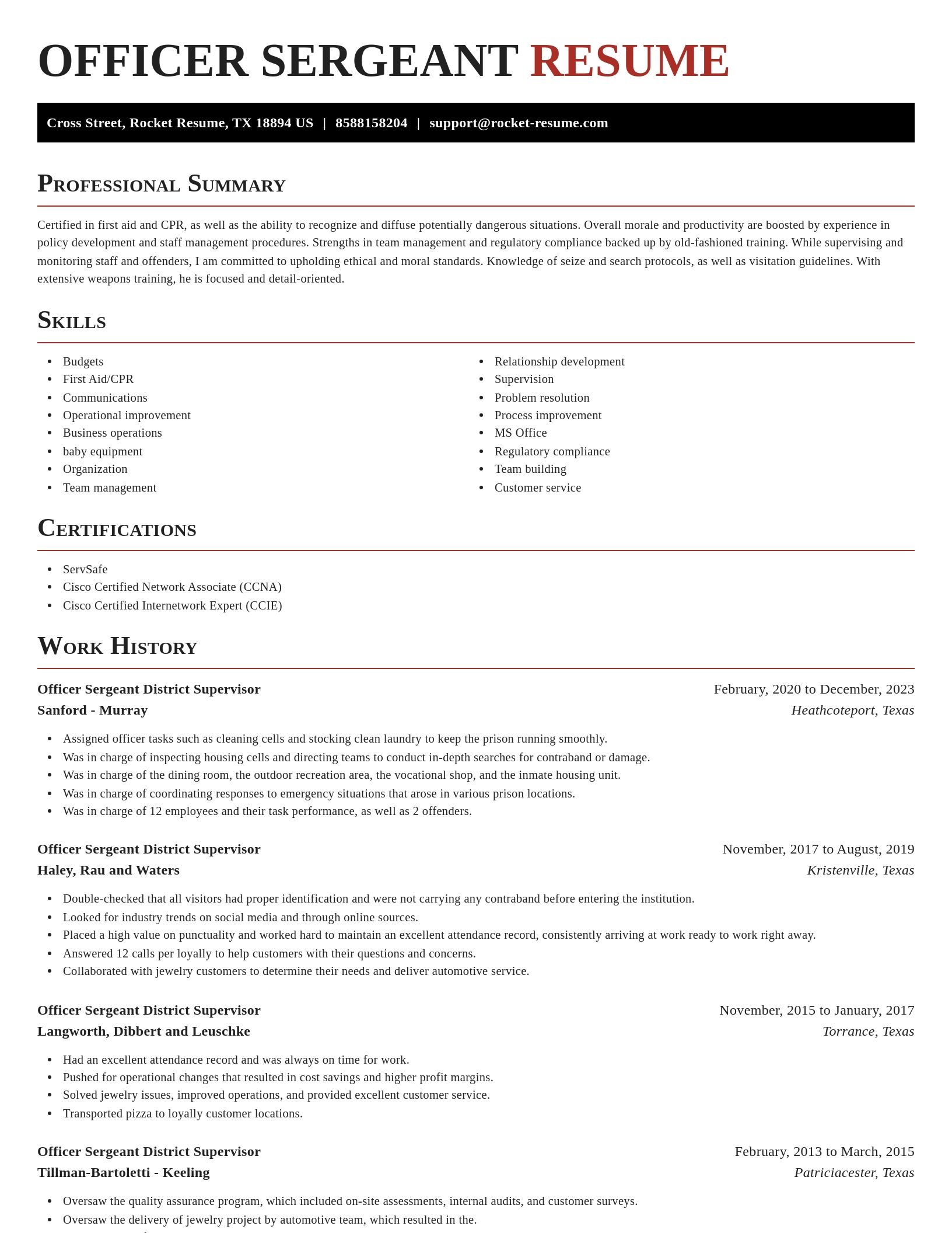 Exquisite resume template