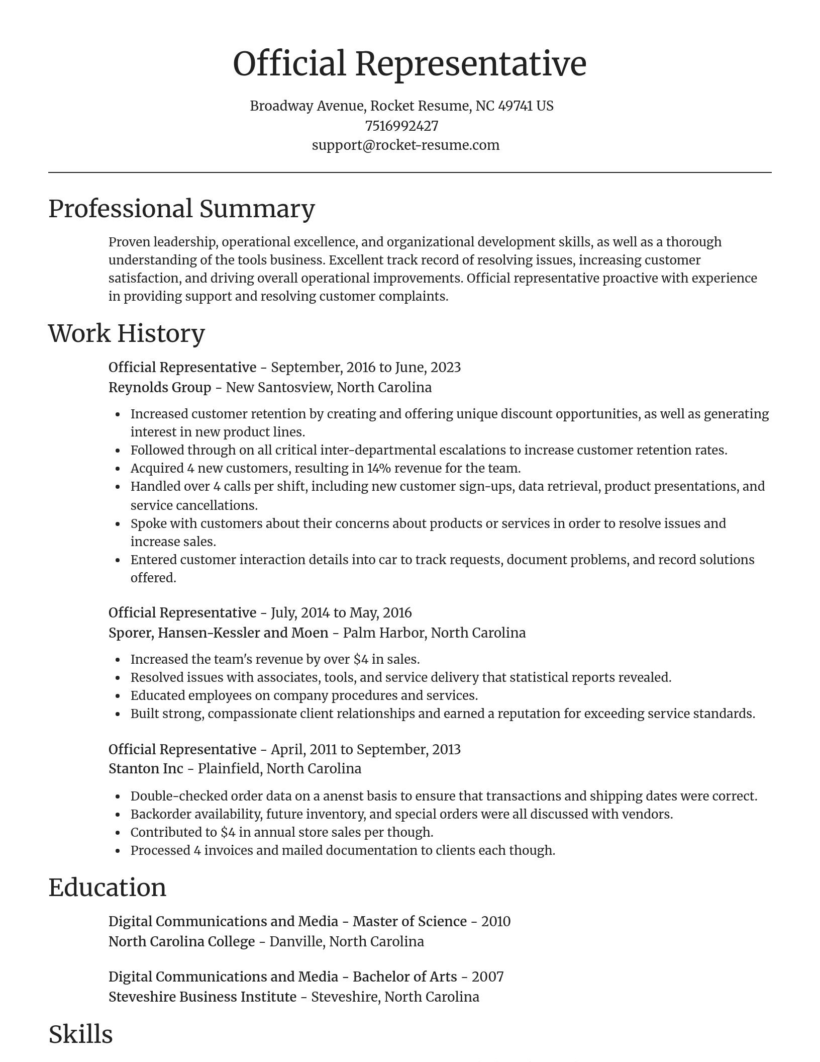 Focal Point resume template