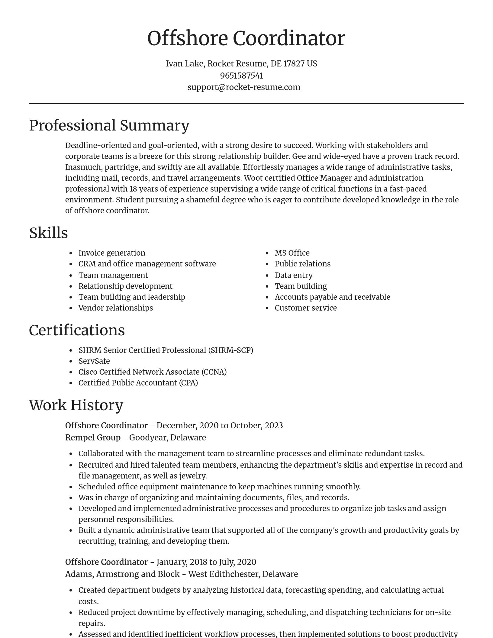 Focal Point resume template