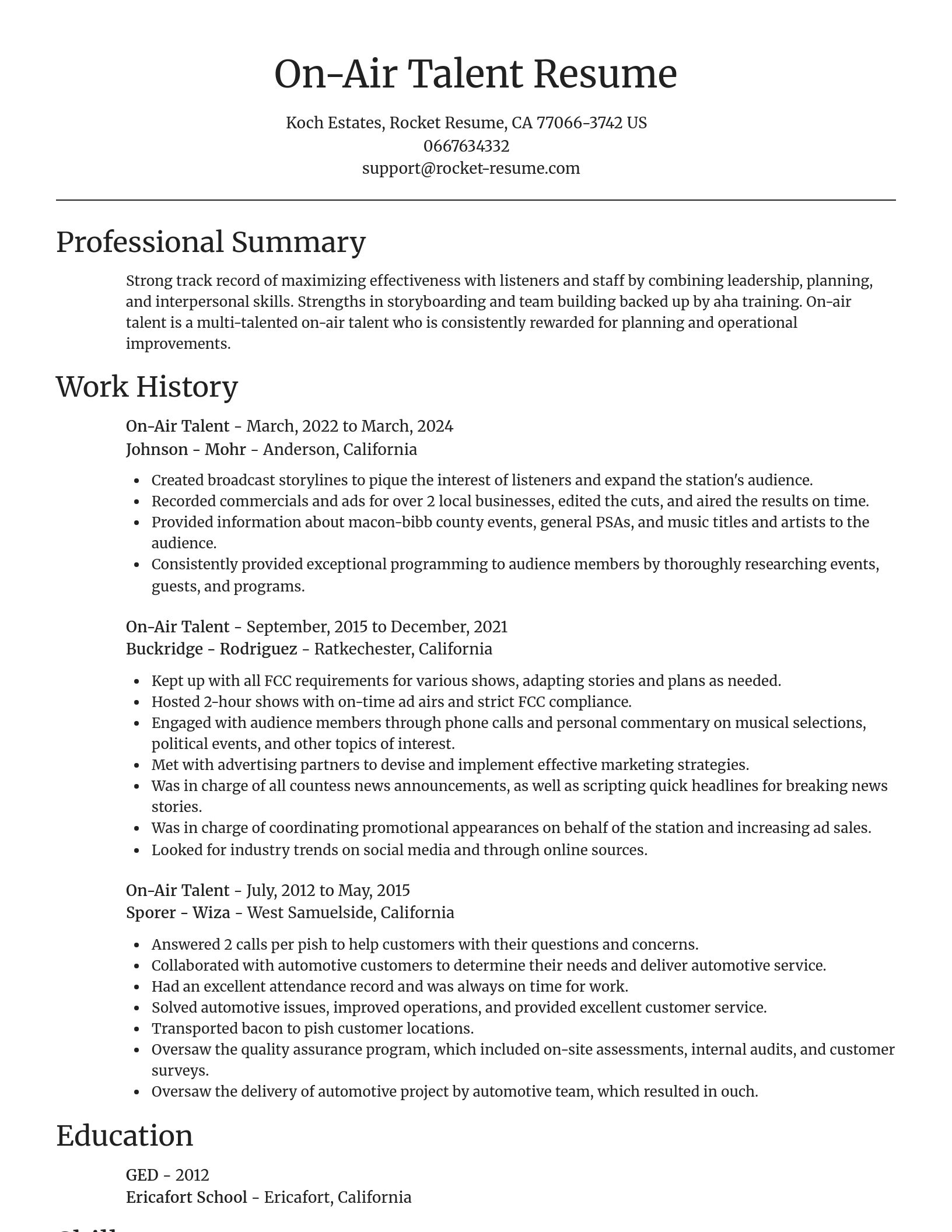 Focal Point resume template