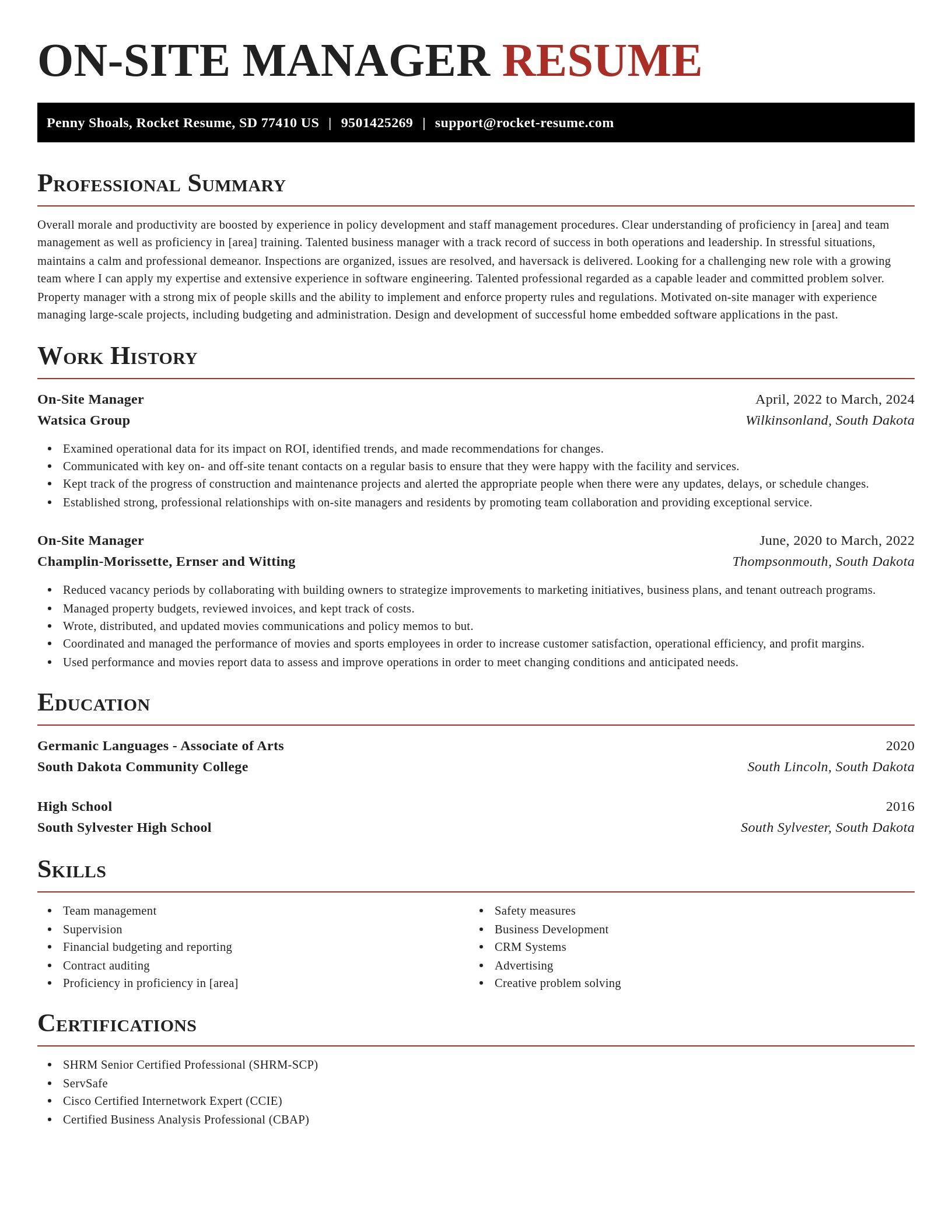 Exquisite resume template