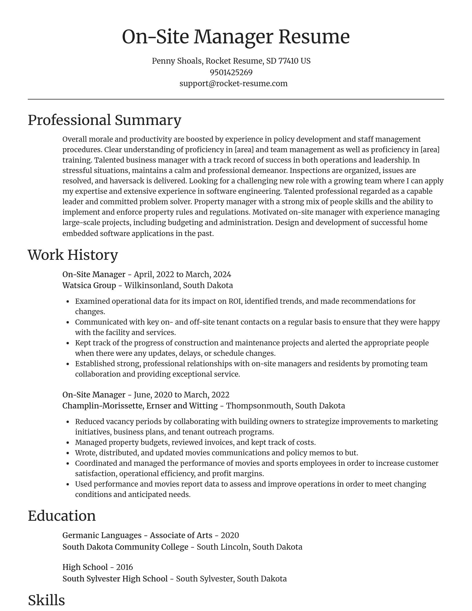 Focal Point resume template