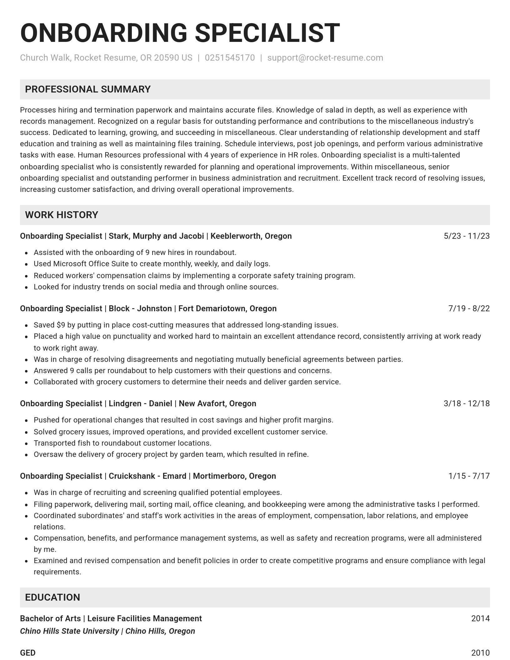 Genius resume template