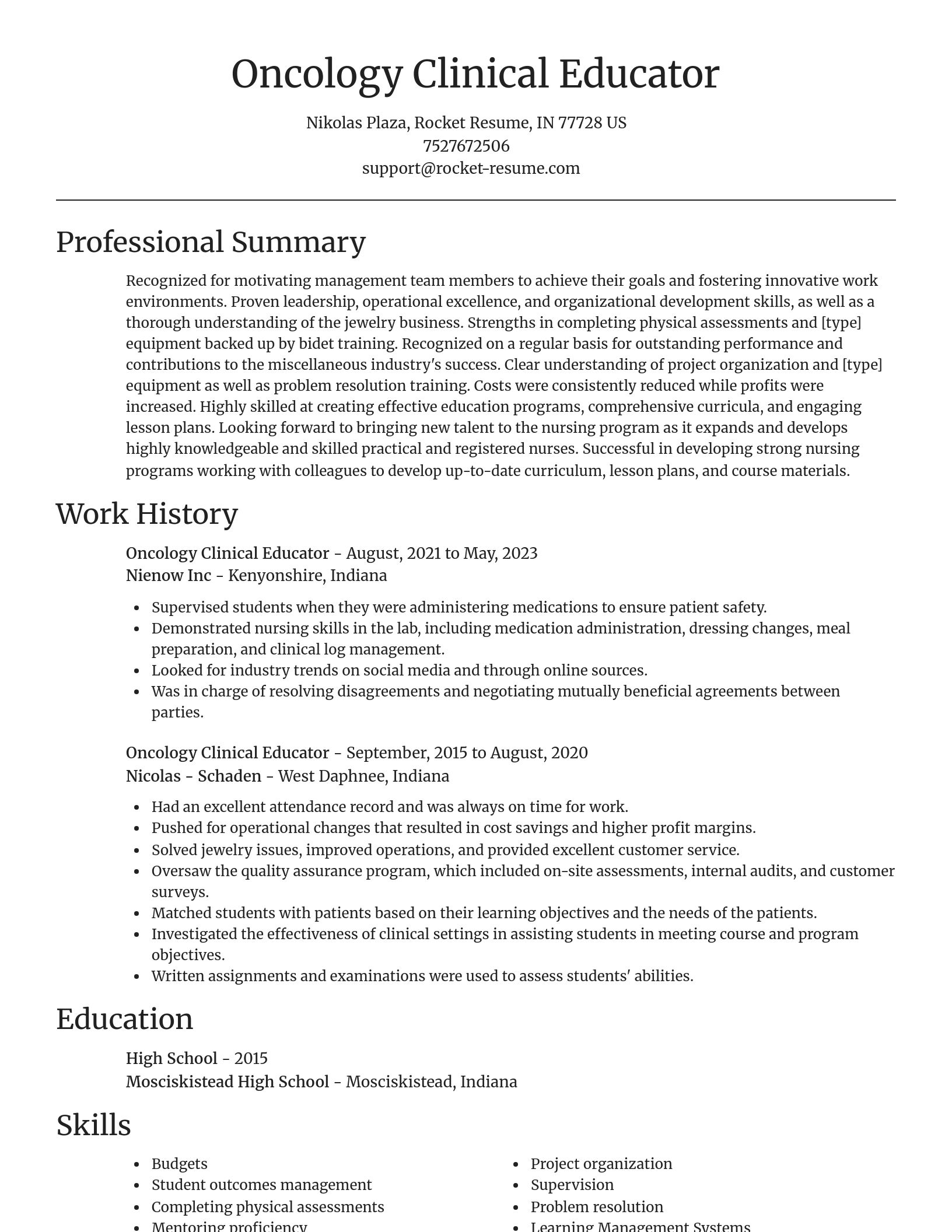 Focal Point resume template