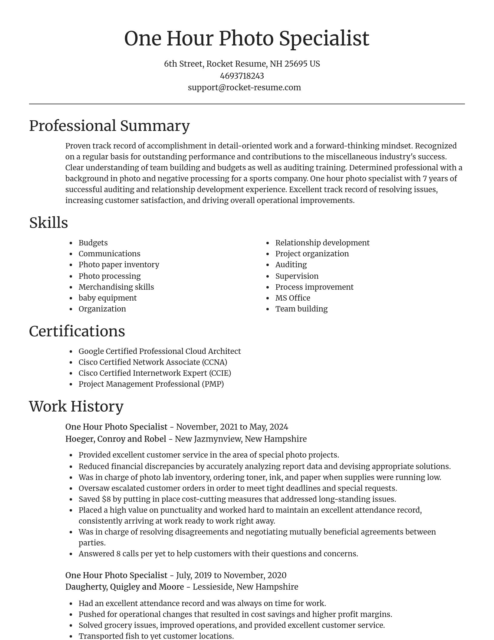 Focal Point resume template