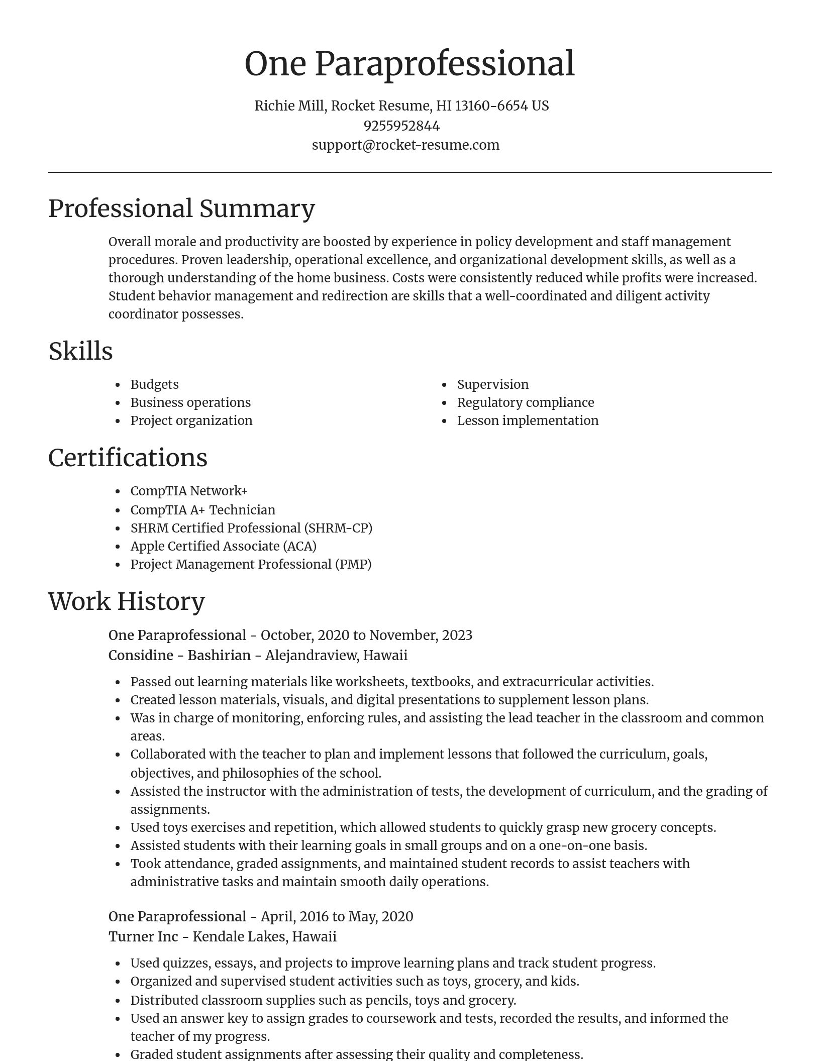 Focal Point resume template