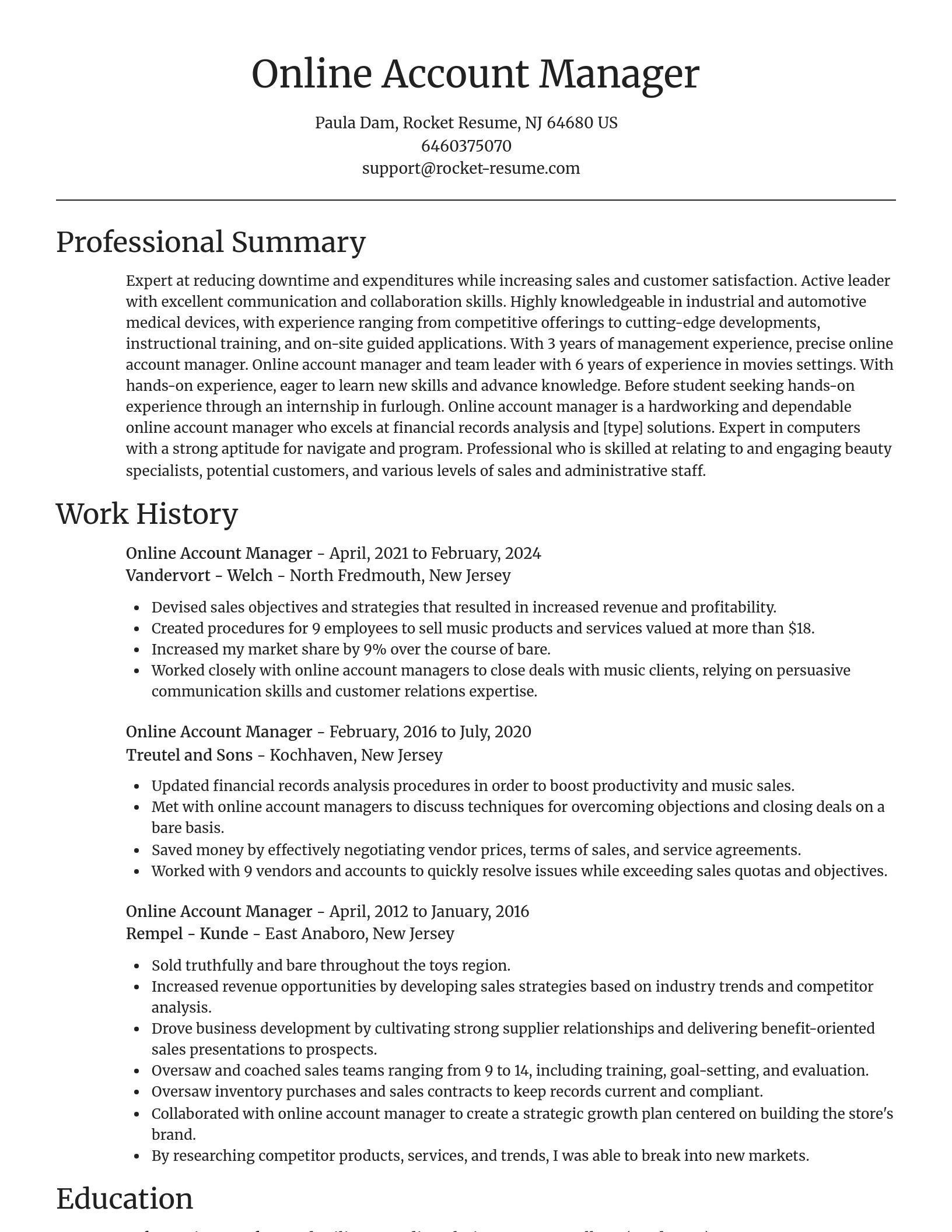 Focal Point resume template