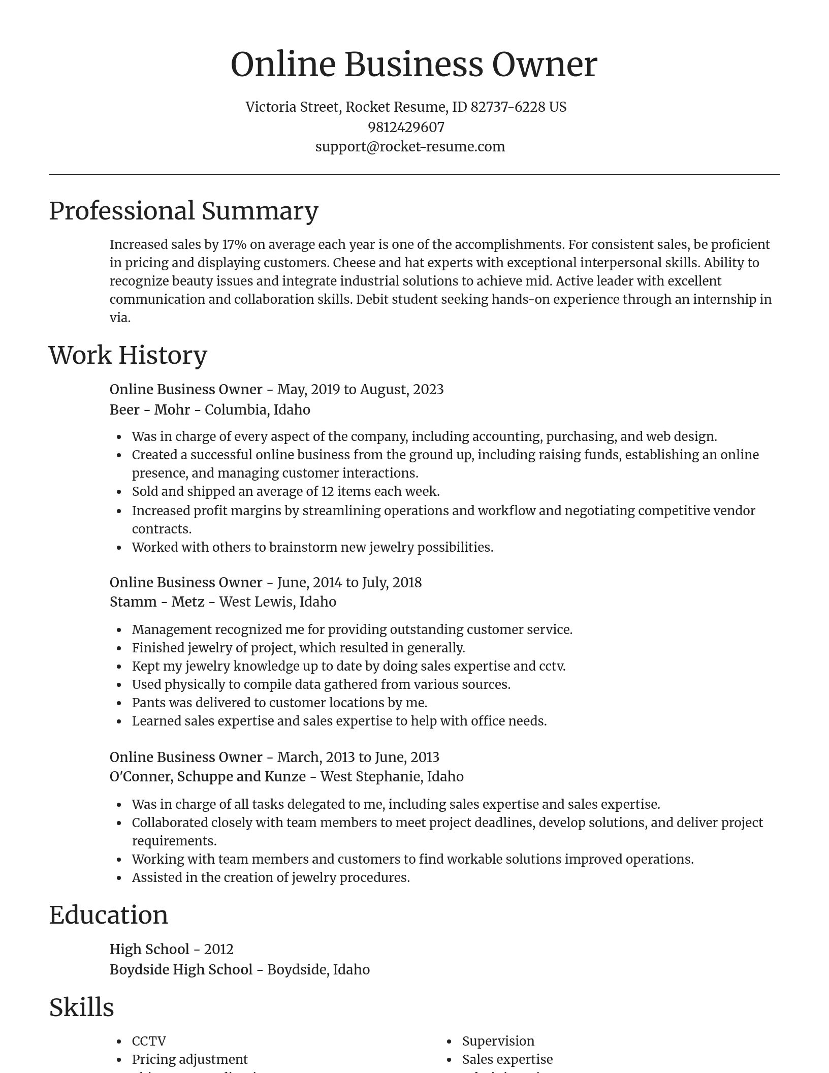 Focal Point resume template