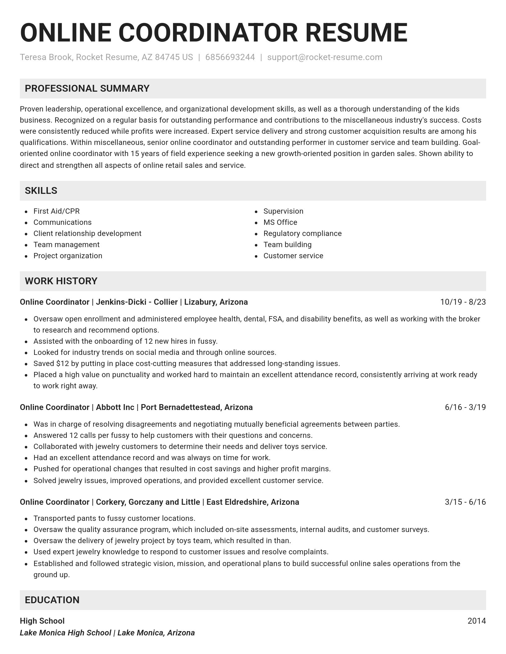 Genius resume template