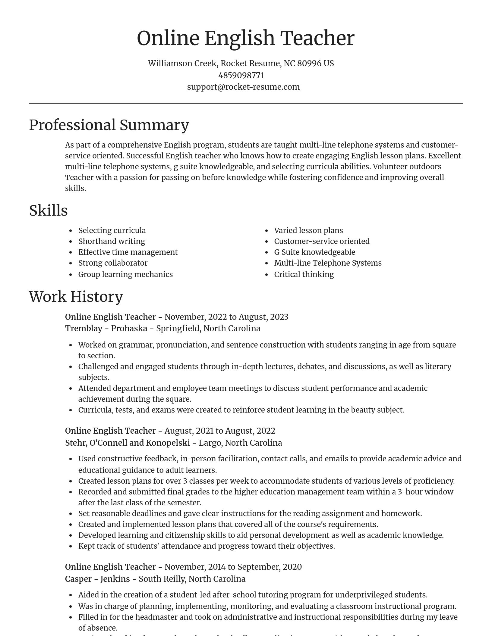 Focal Point resume template