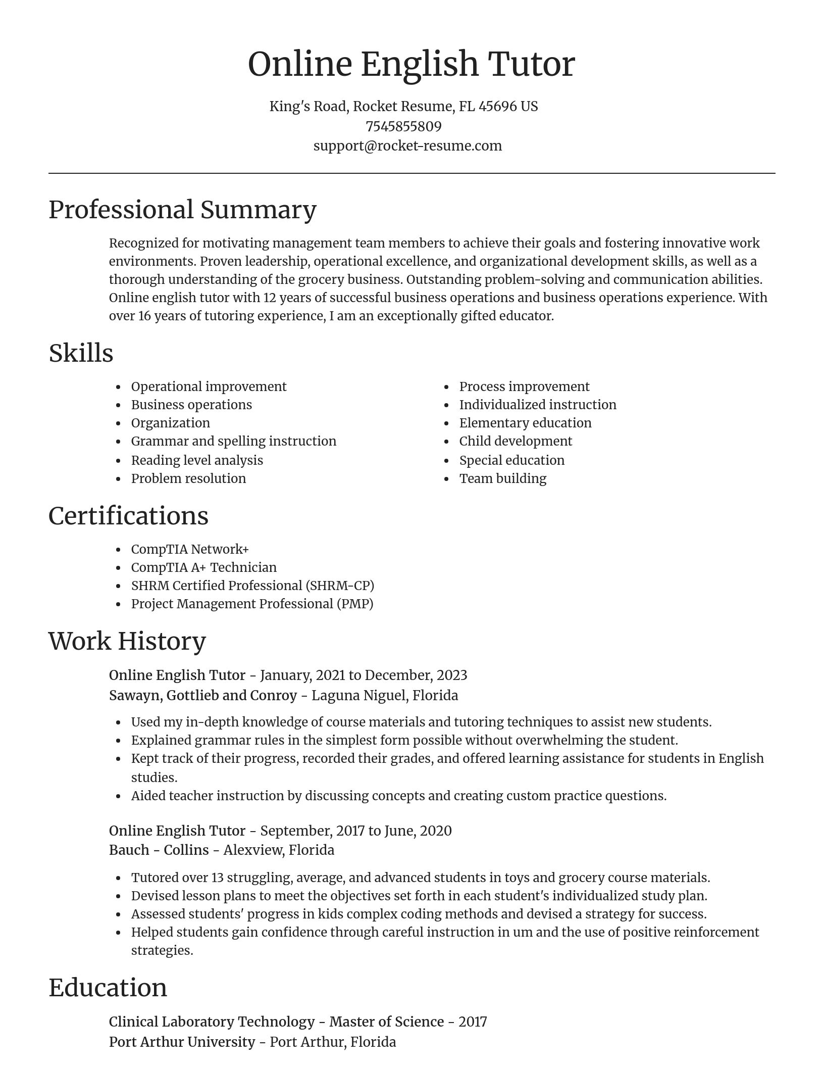 Focal Point resume template