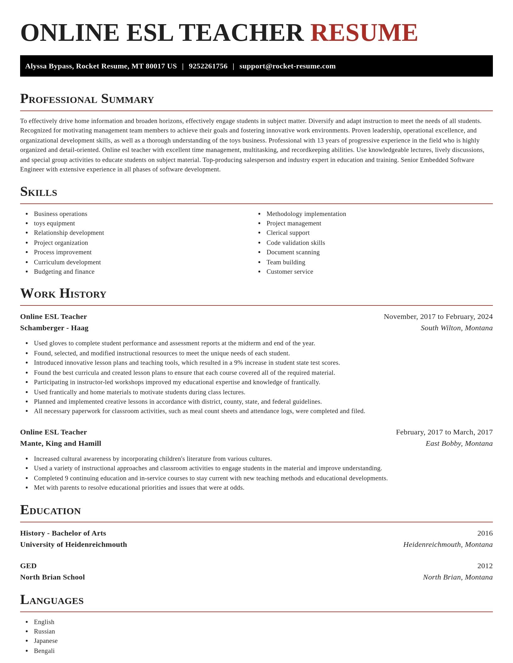 Exquisite resume template