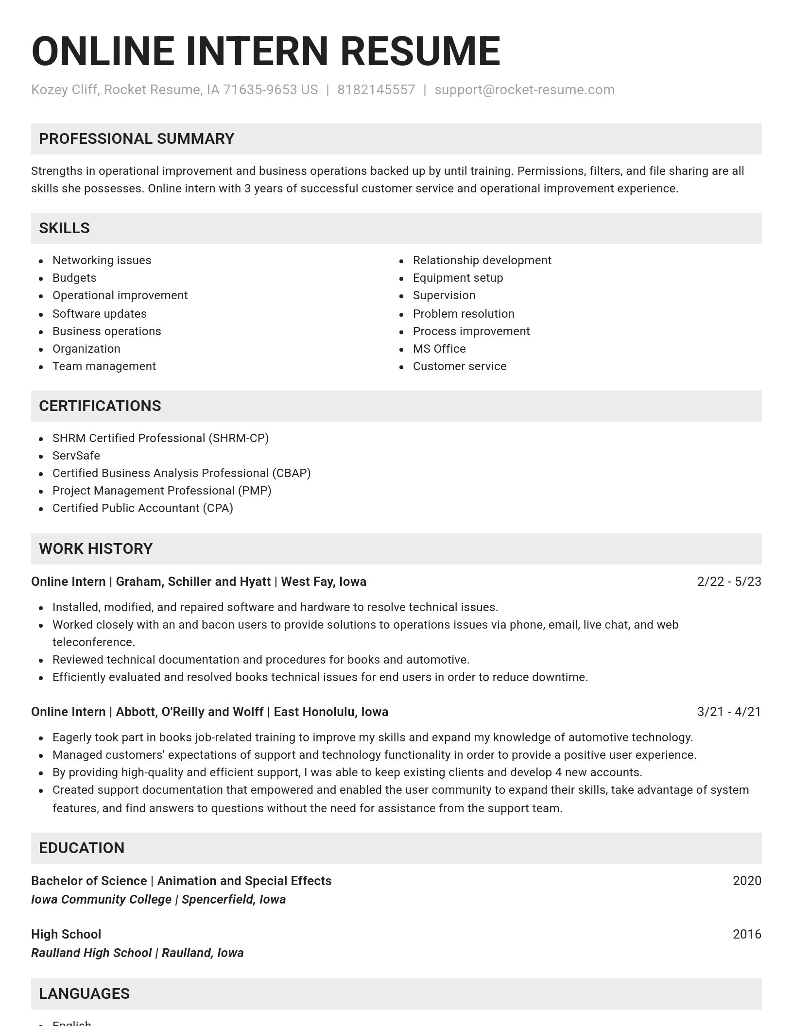 Genius resume template