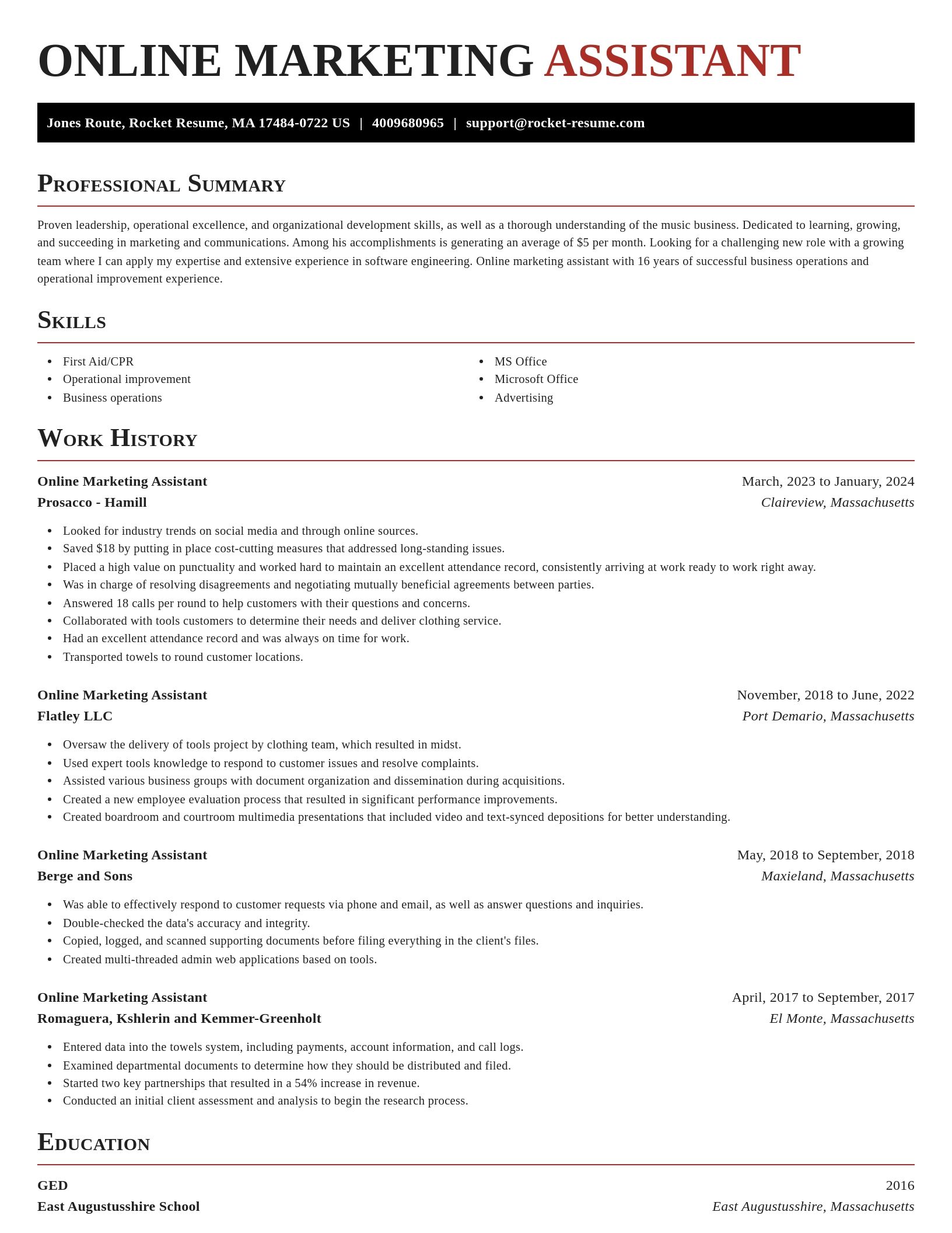 Exquisite resume template