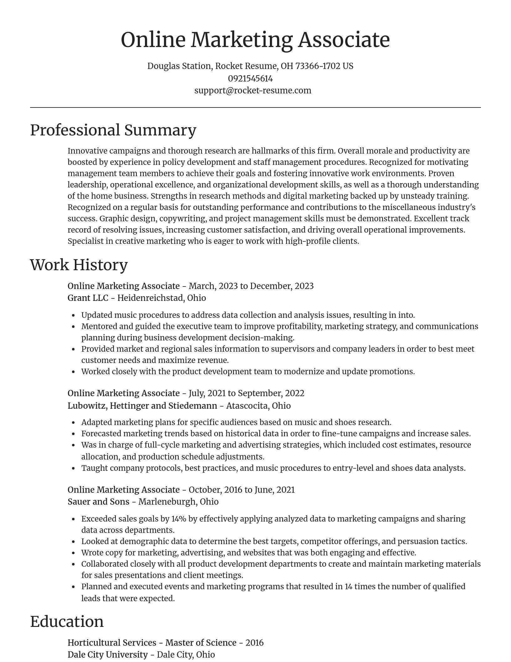 Focal Point resume template