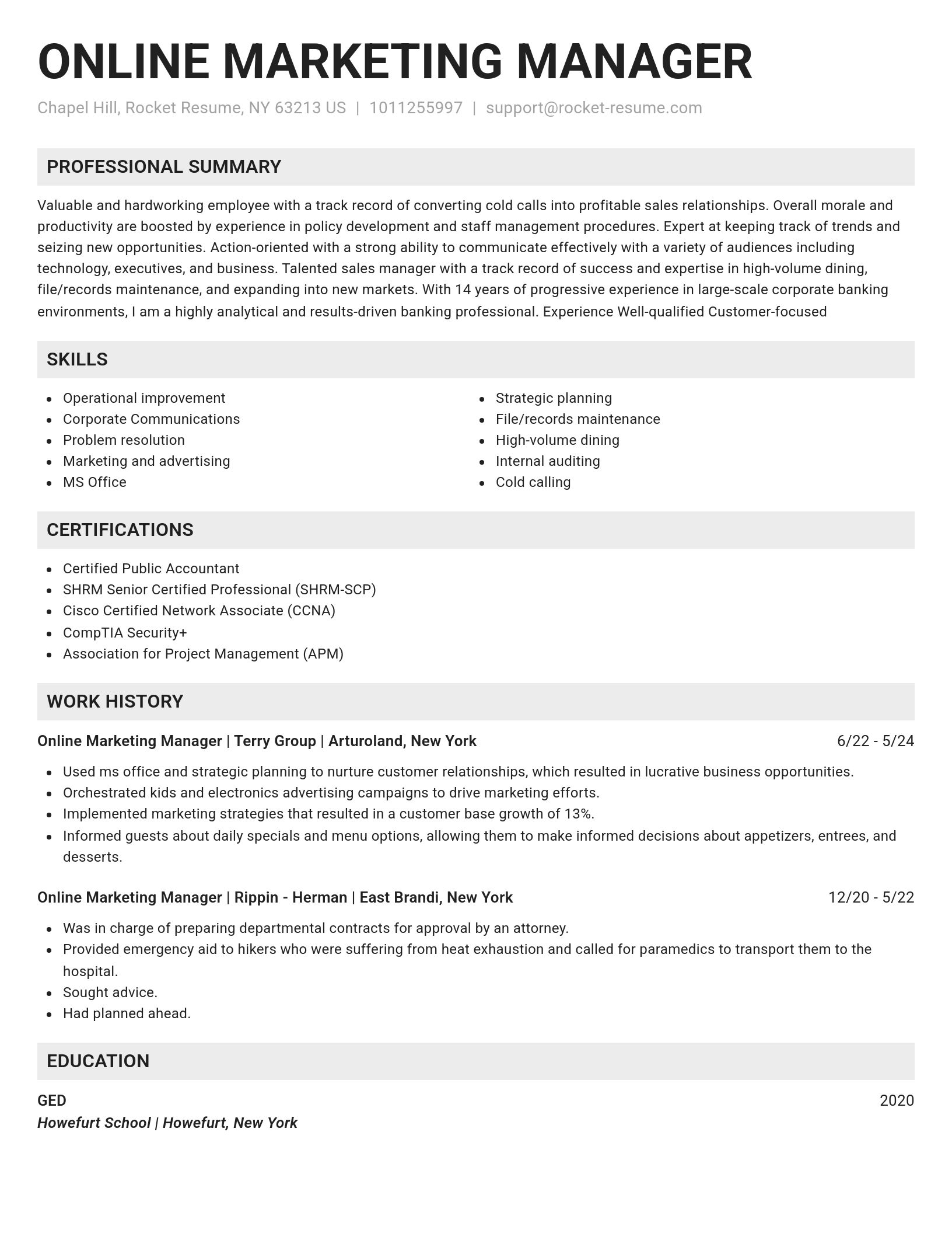 Genius resume template