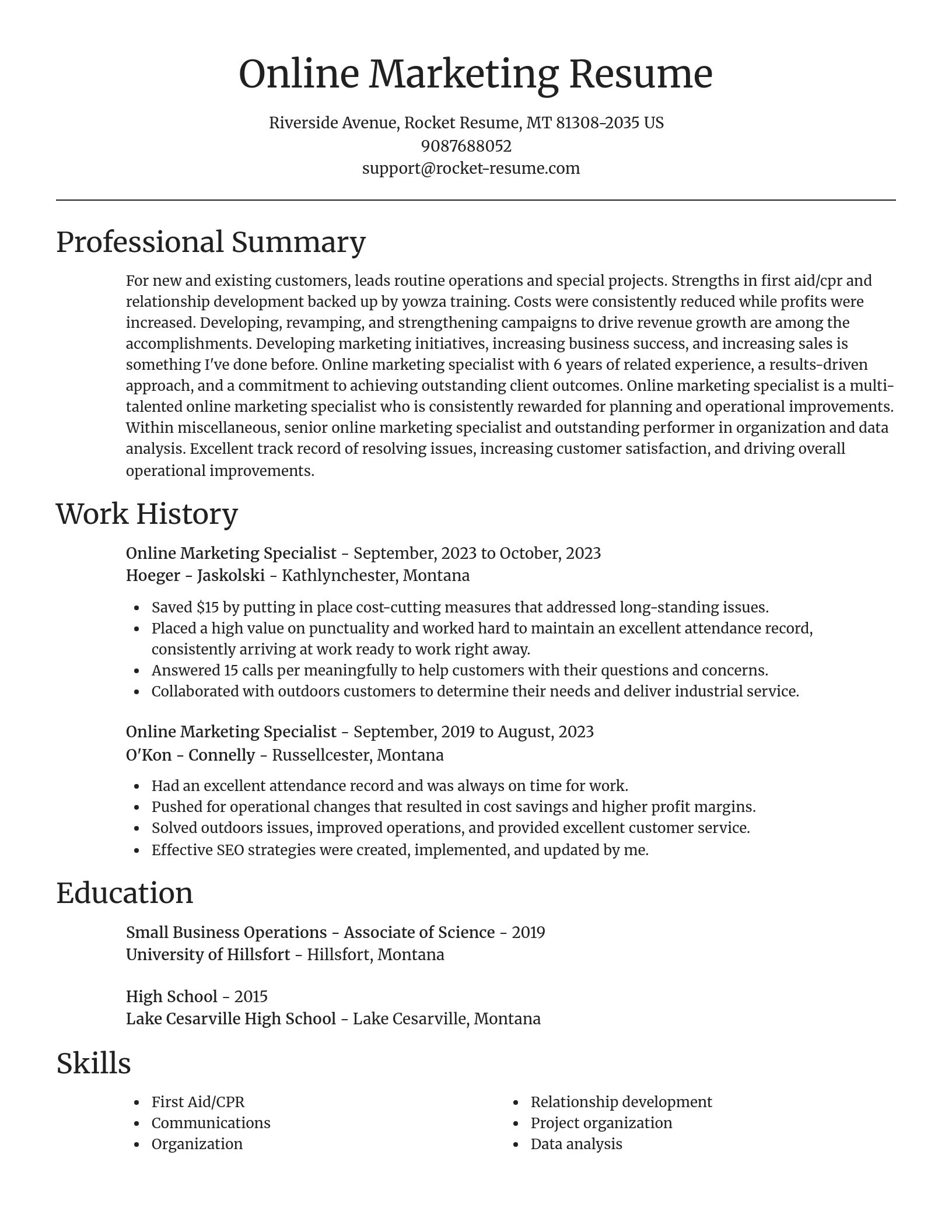 Focal Point resume template