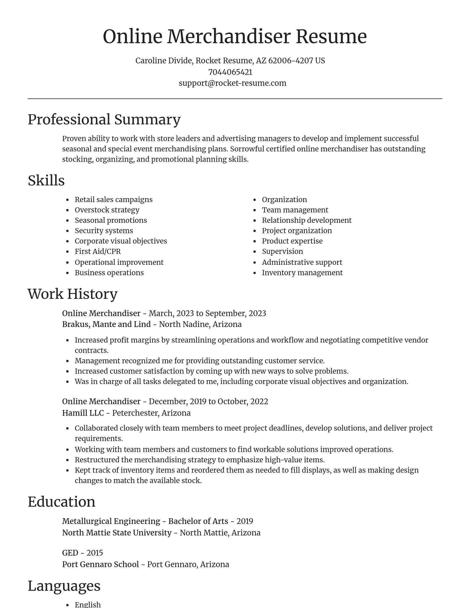 Focal Point resume template