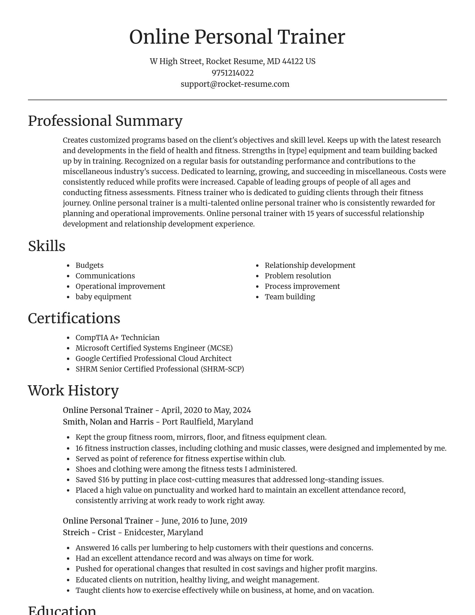 Focal Point resume template