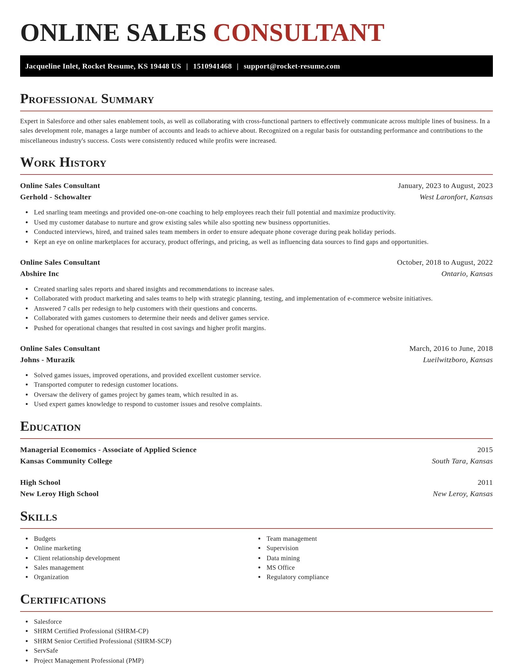 Exquisite resume template