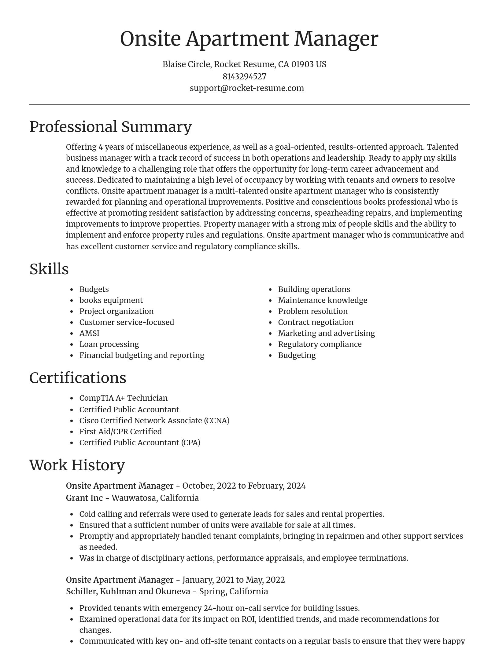 Focal Point resume template