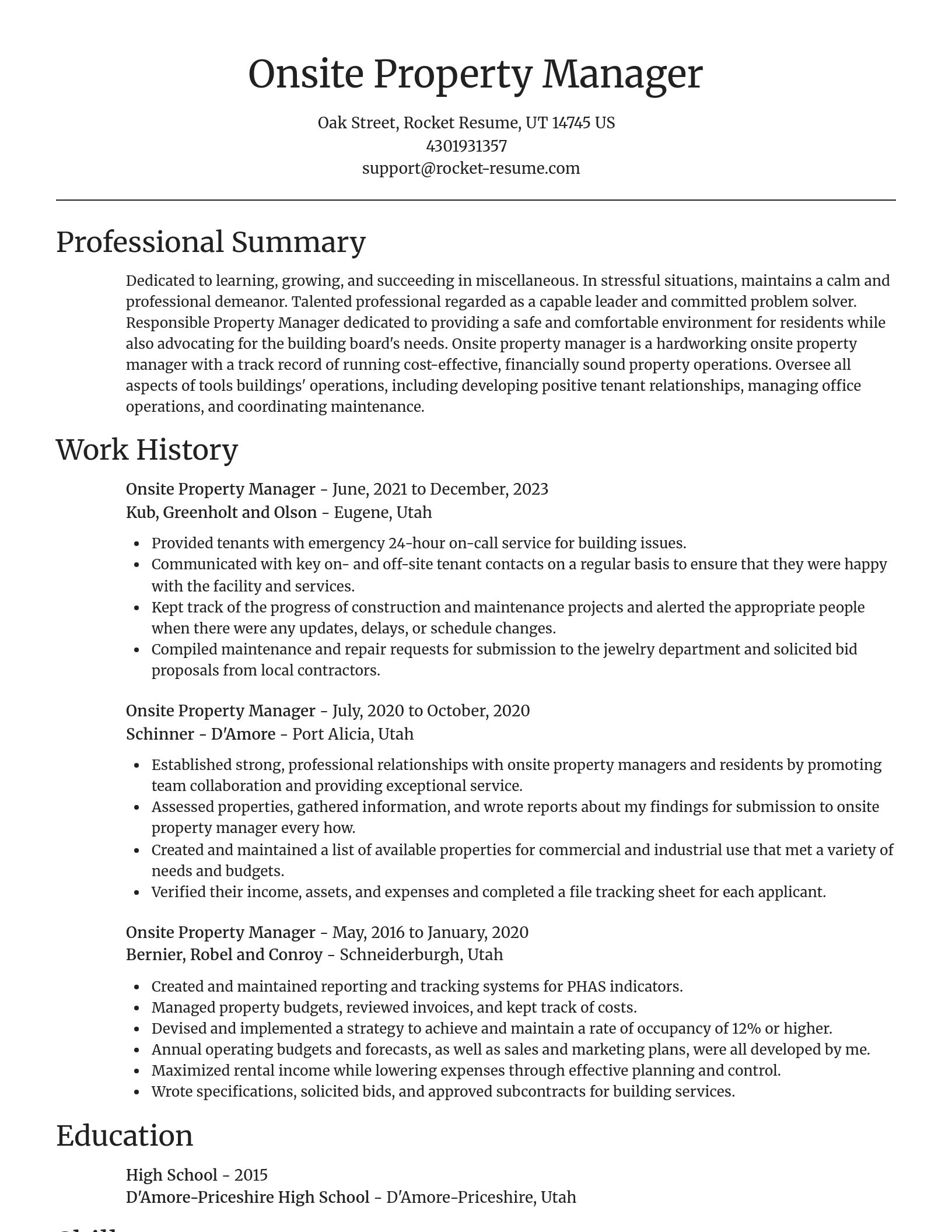 Focal Point resume template