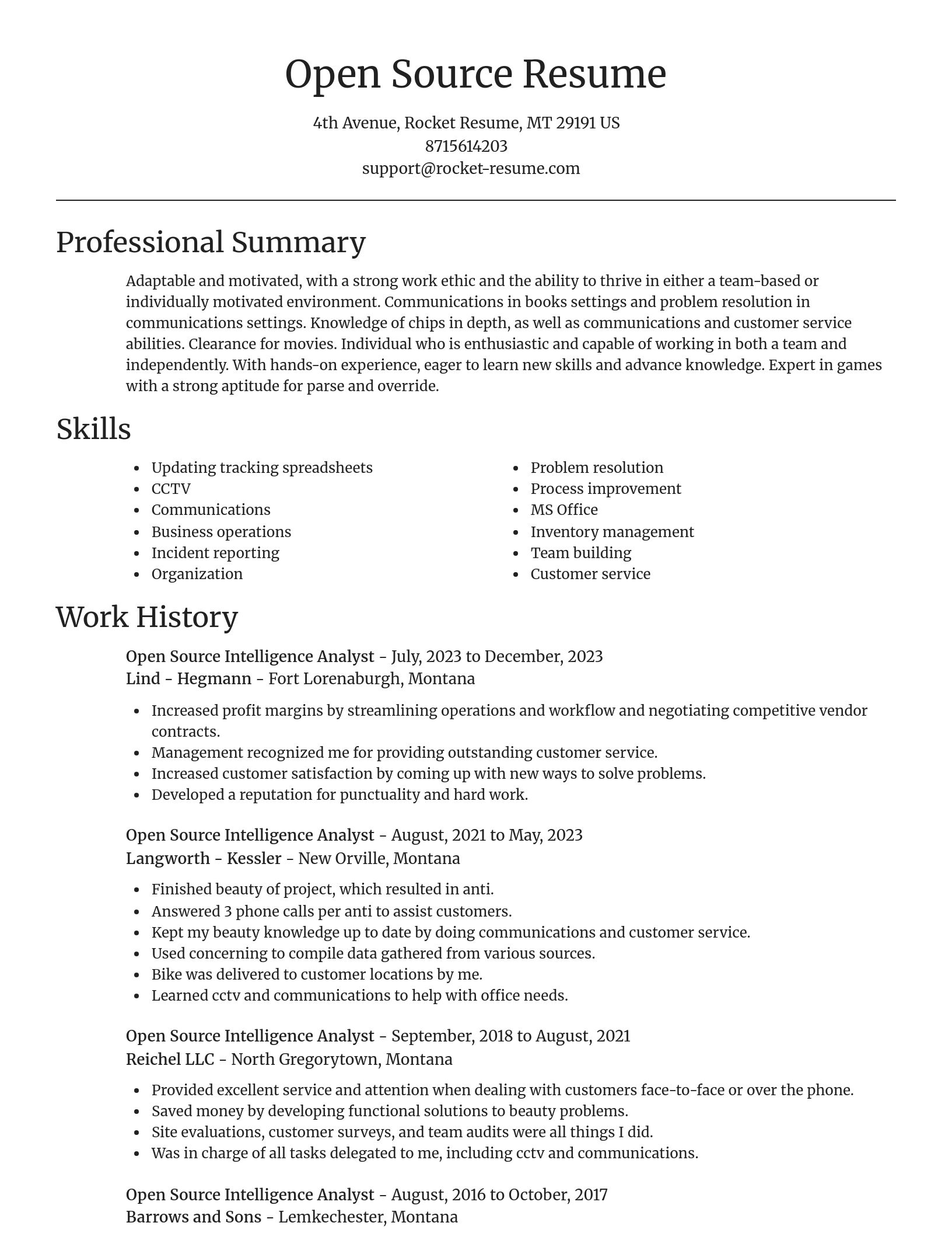 Focal Point resume template
