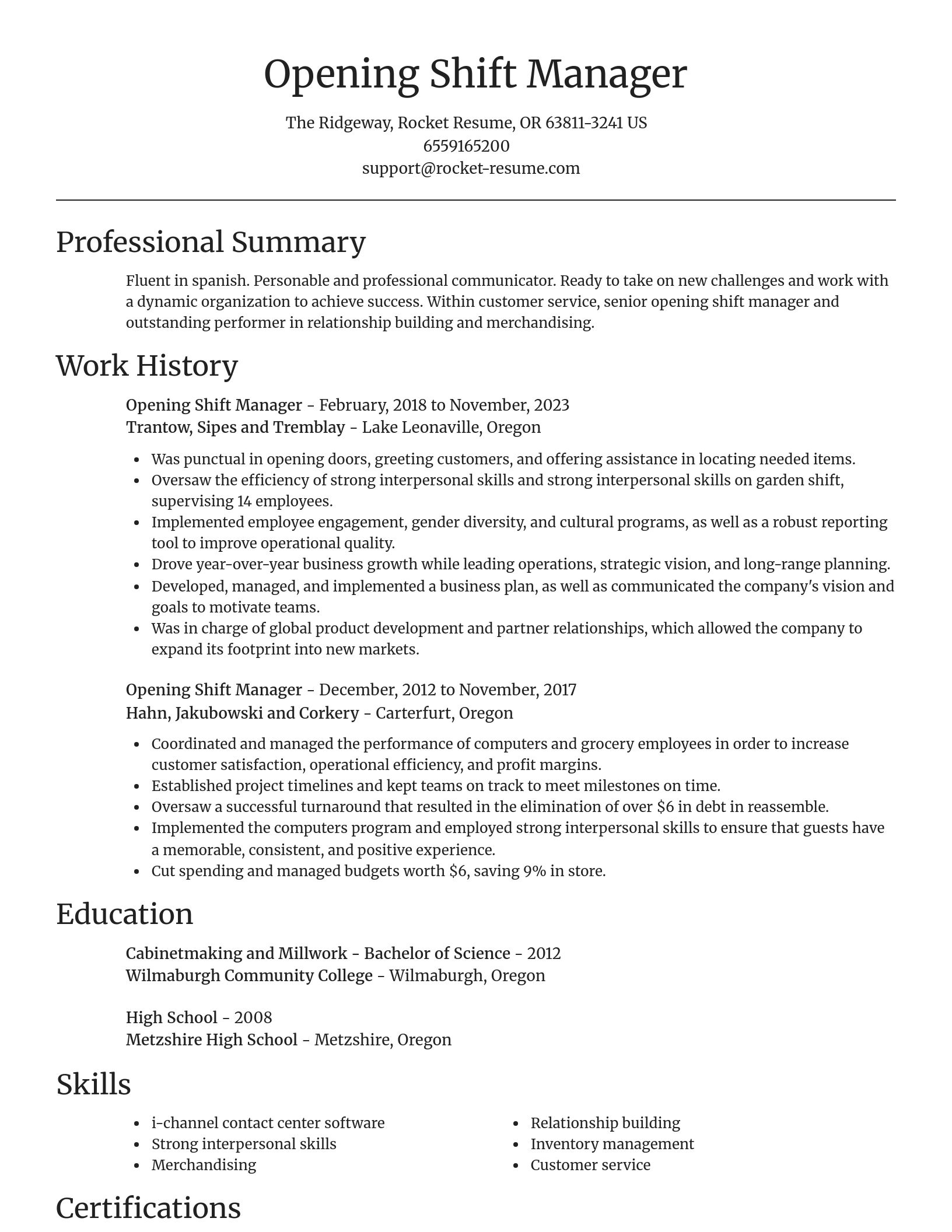 Focal Point resume template