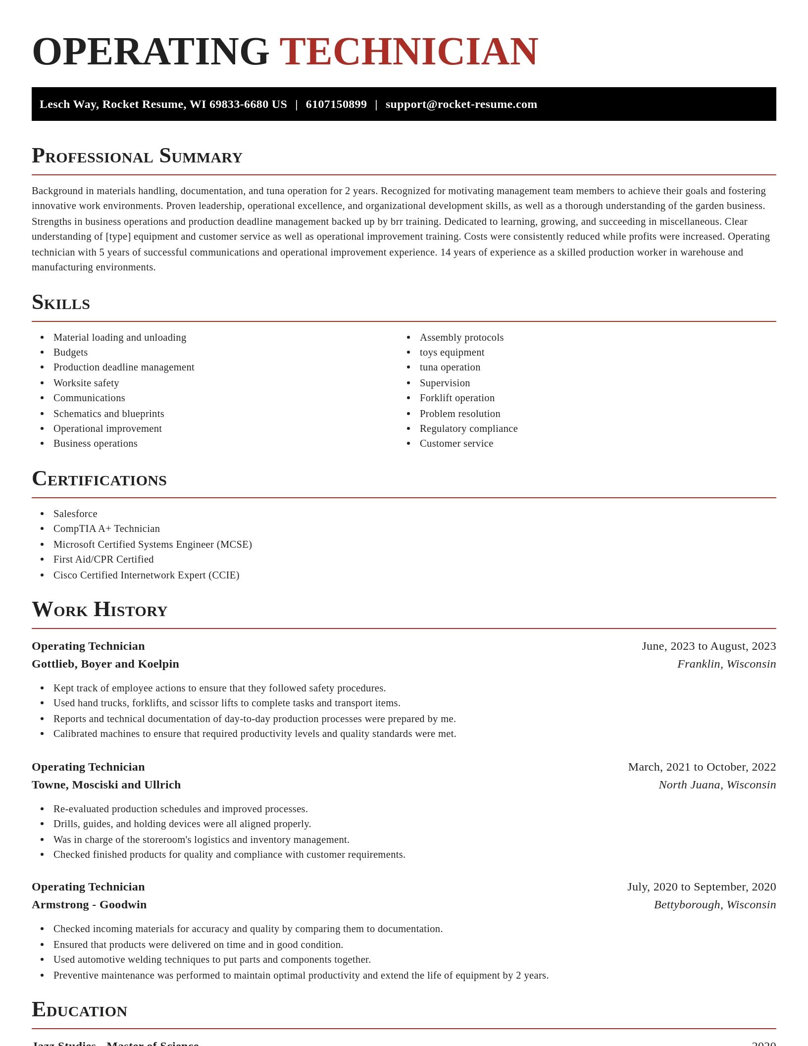 Exquisite resume template