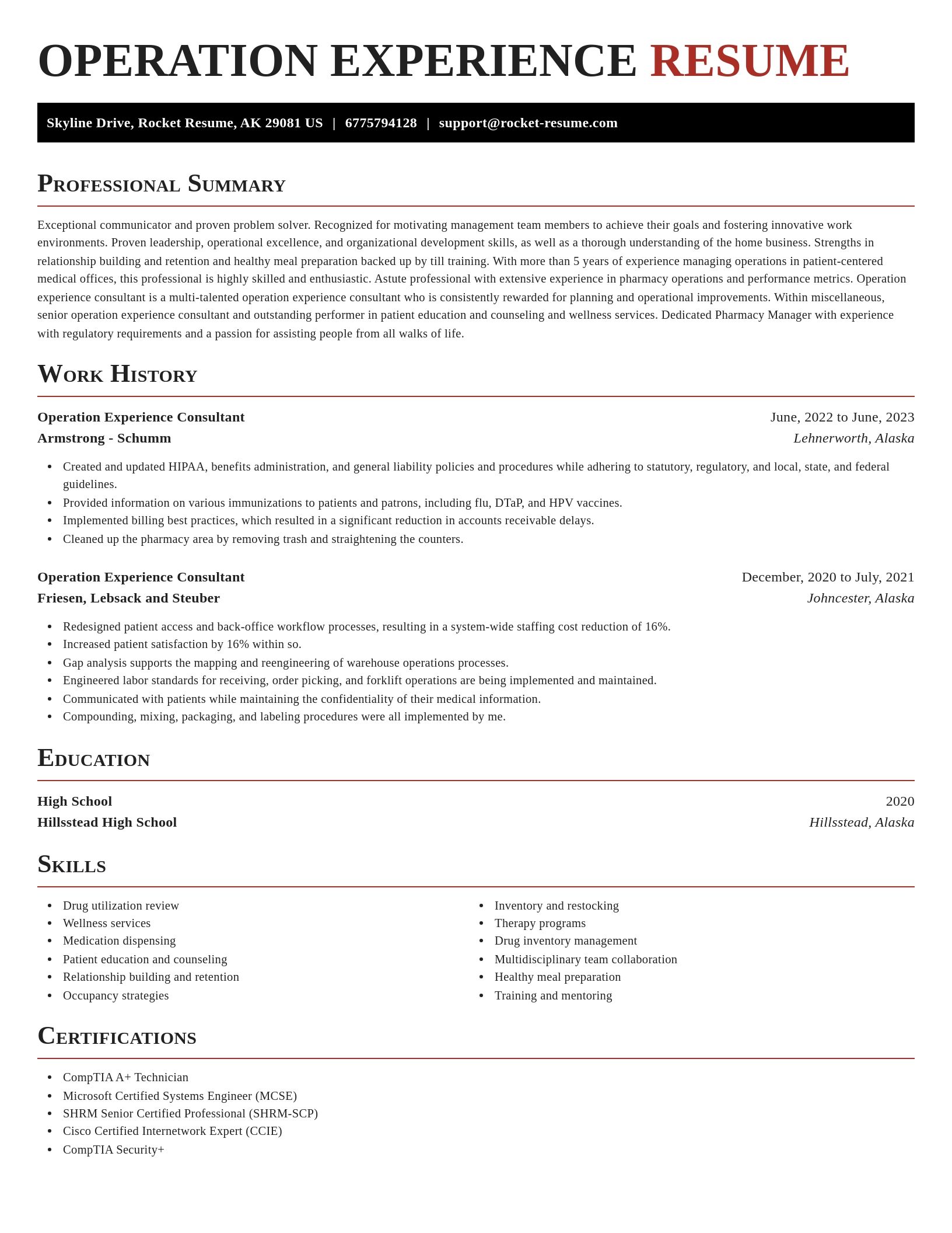 Exquisite resume template
