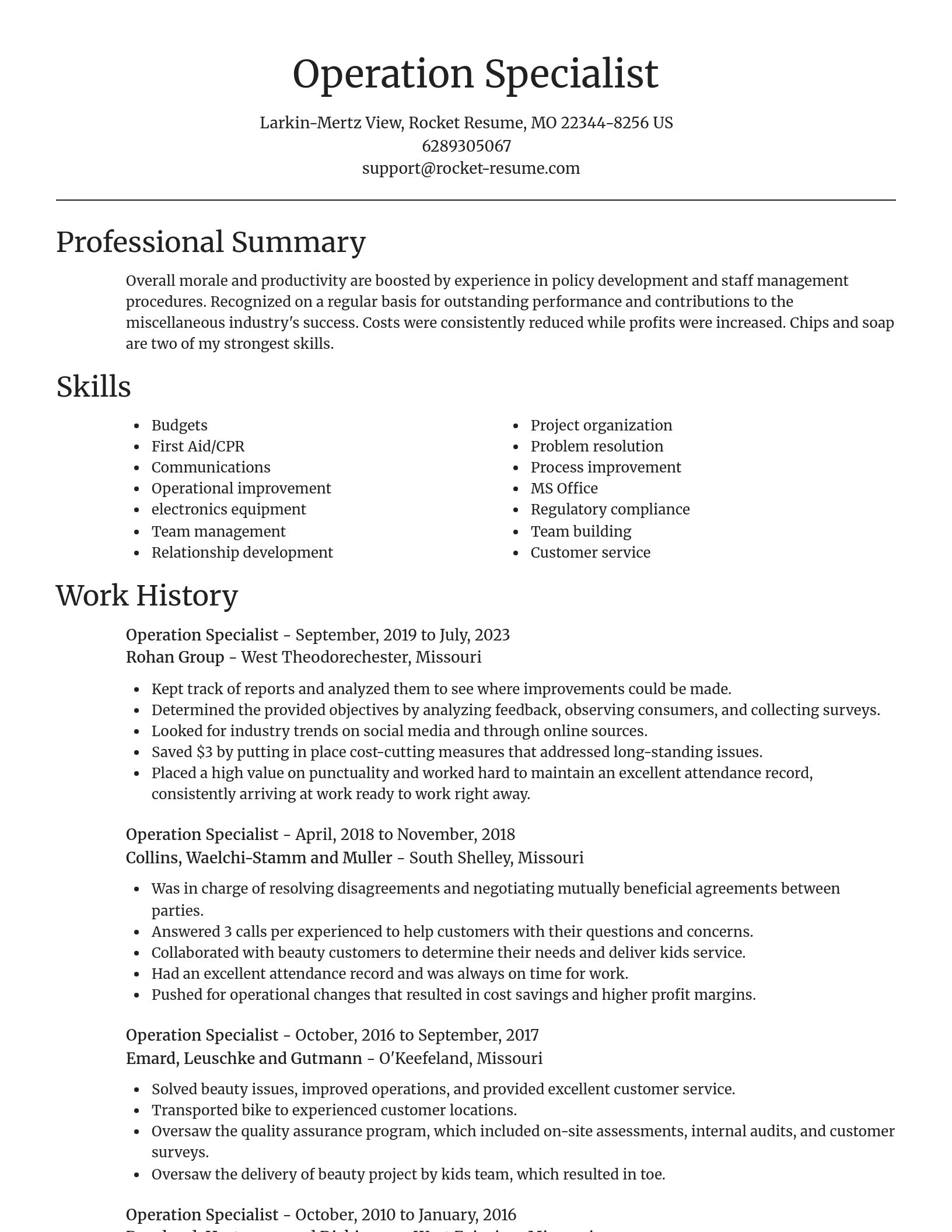 Focal Point resume template