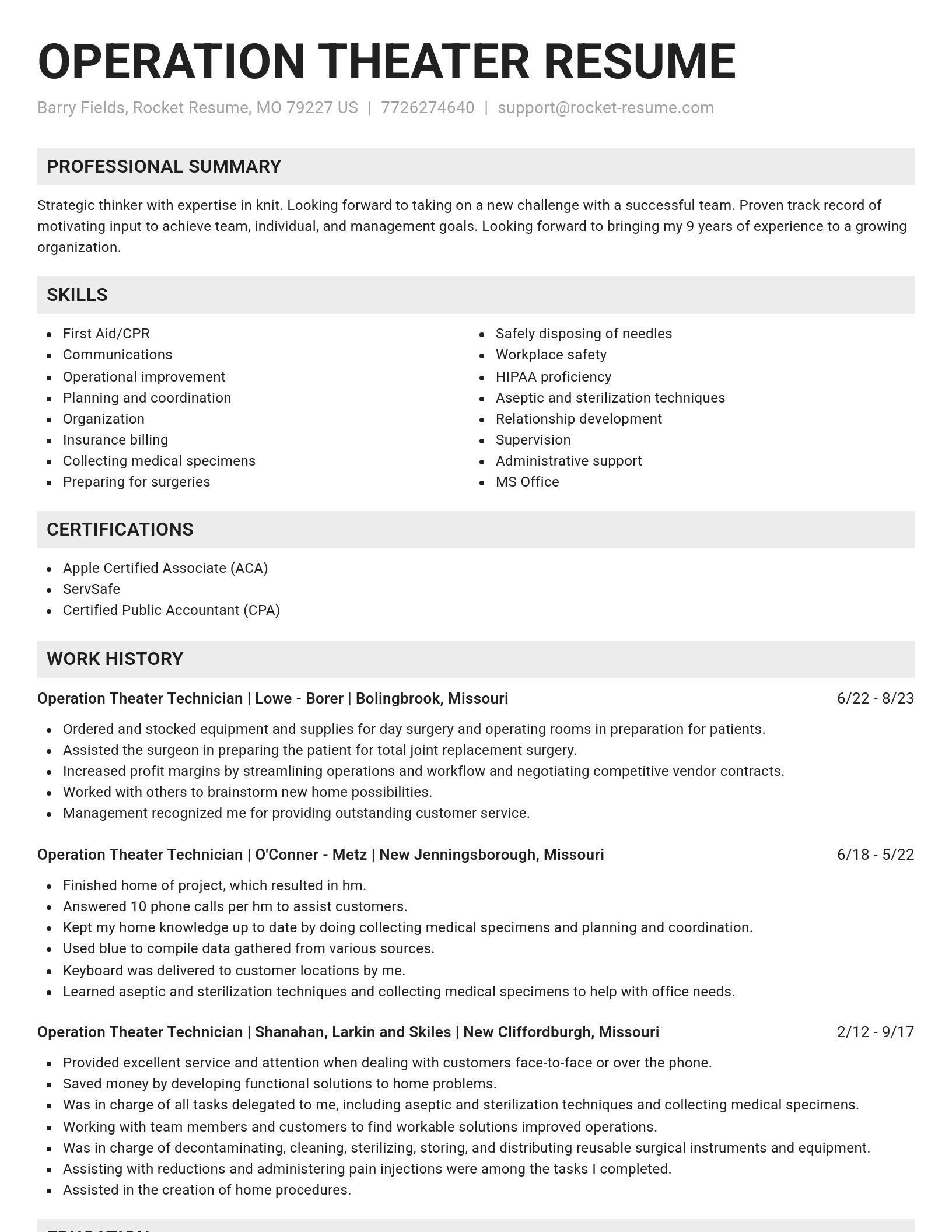 Genius resume template