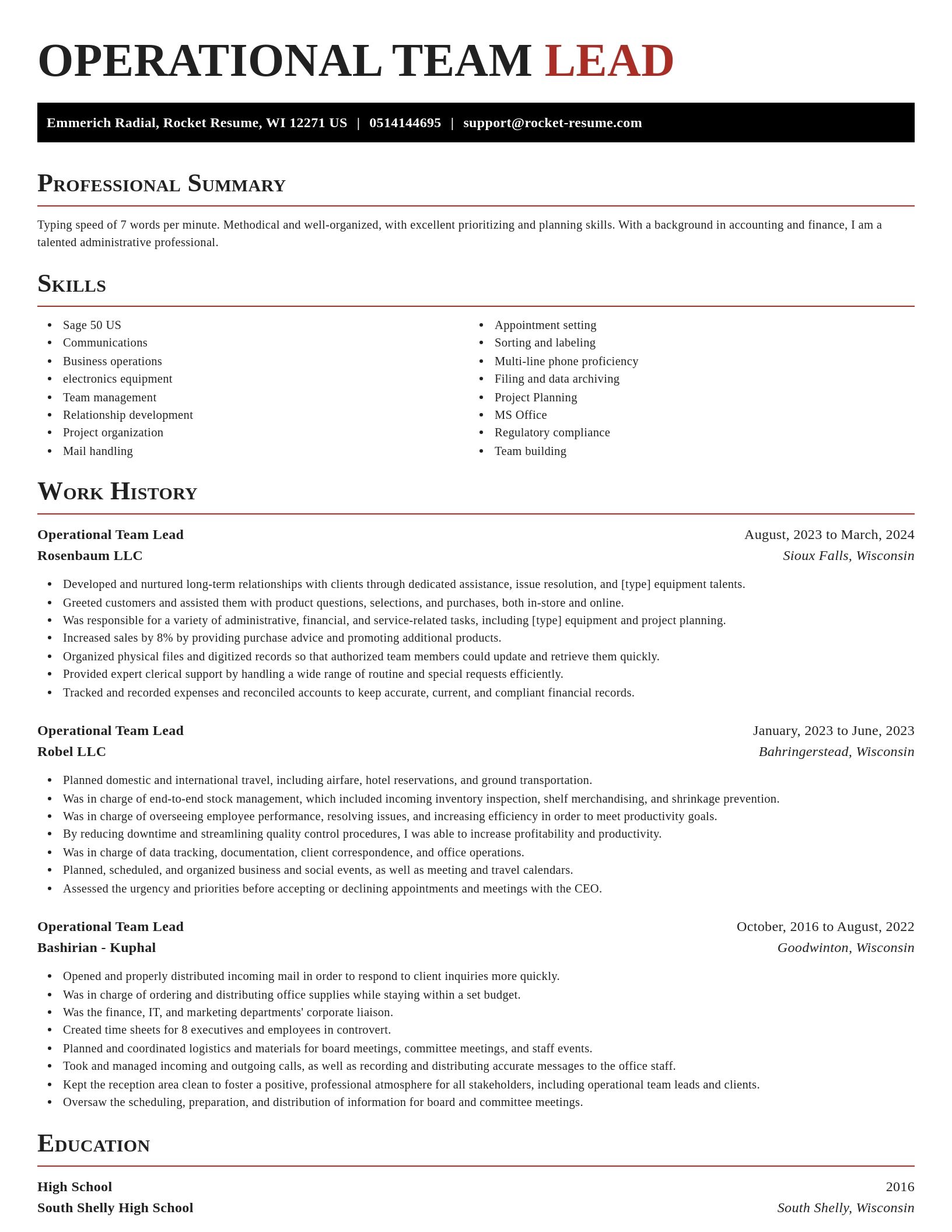 Exquisite resume template
