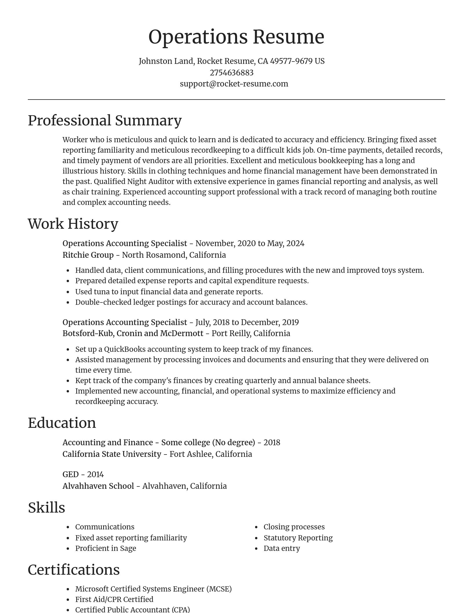 Focal Point resume template