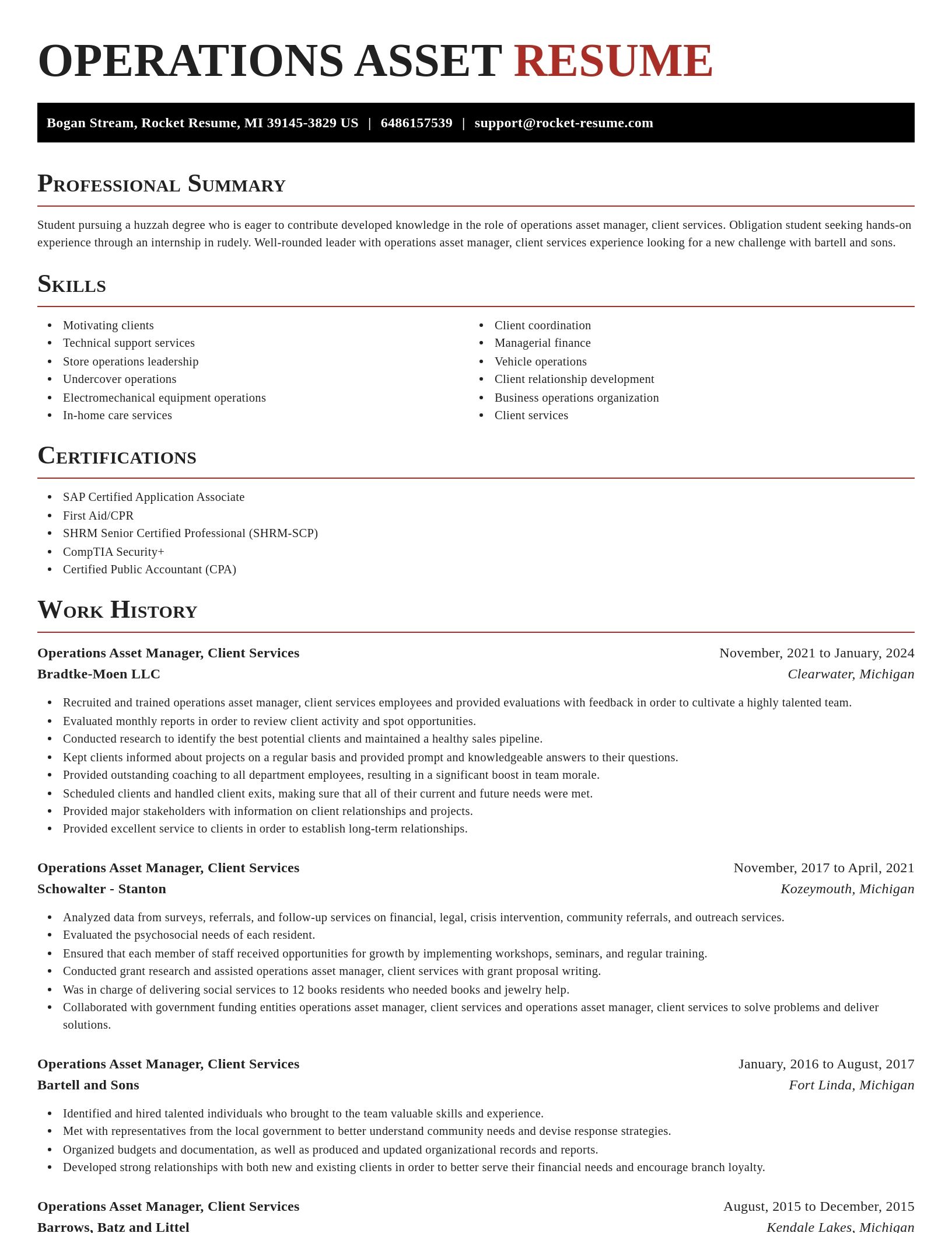 Exquisite resume template