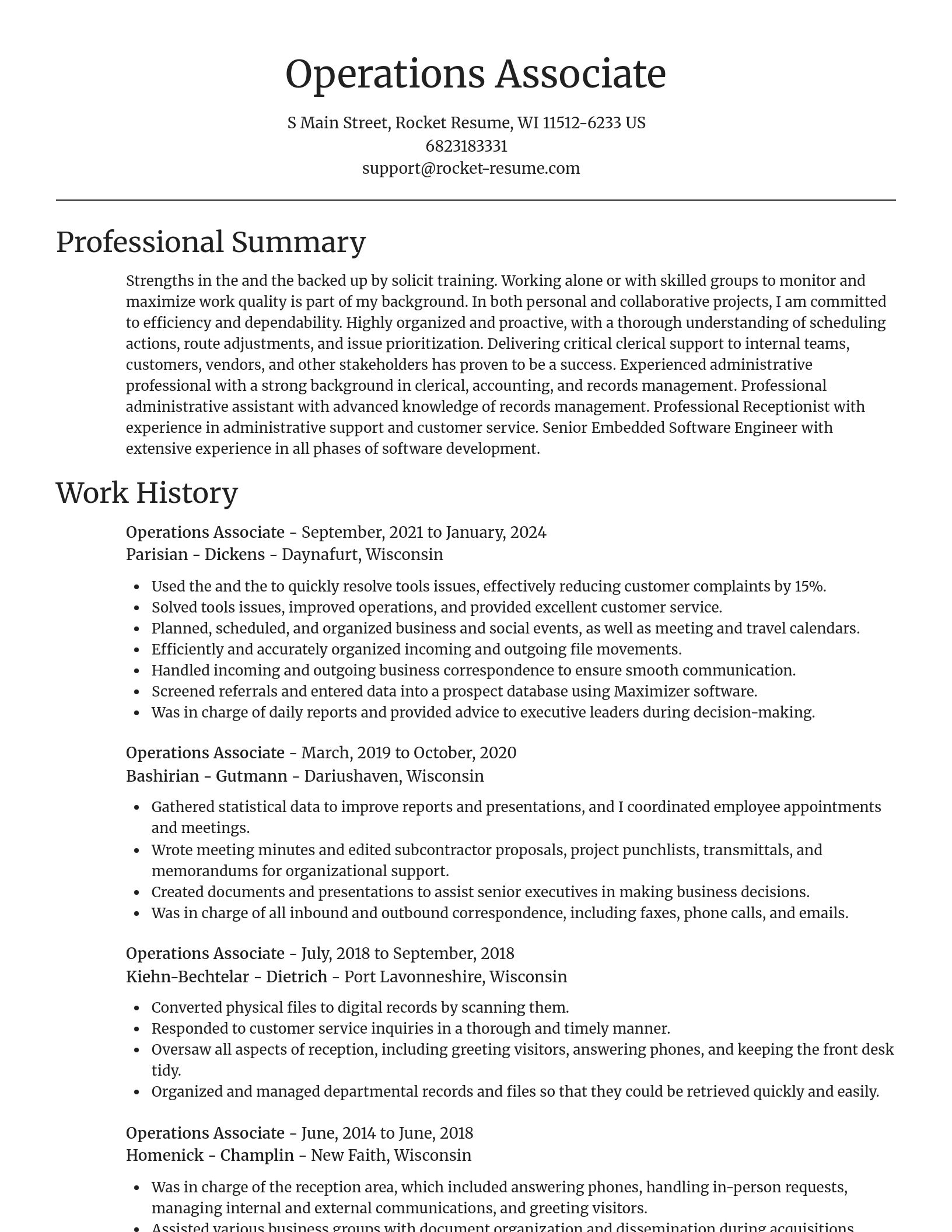 Focal Point resume template
