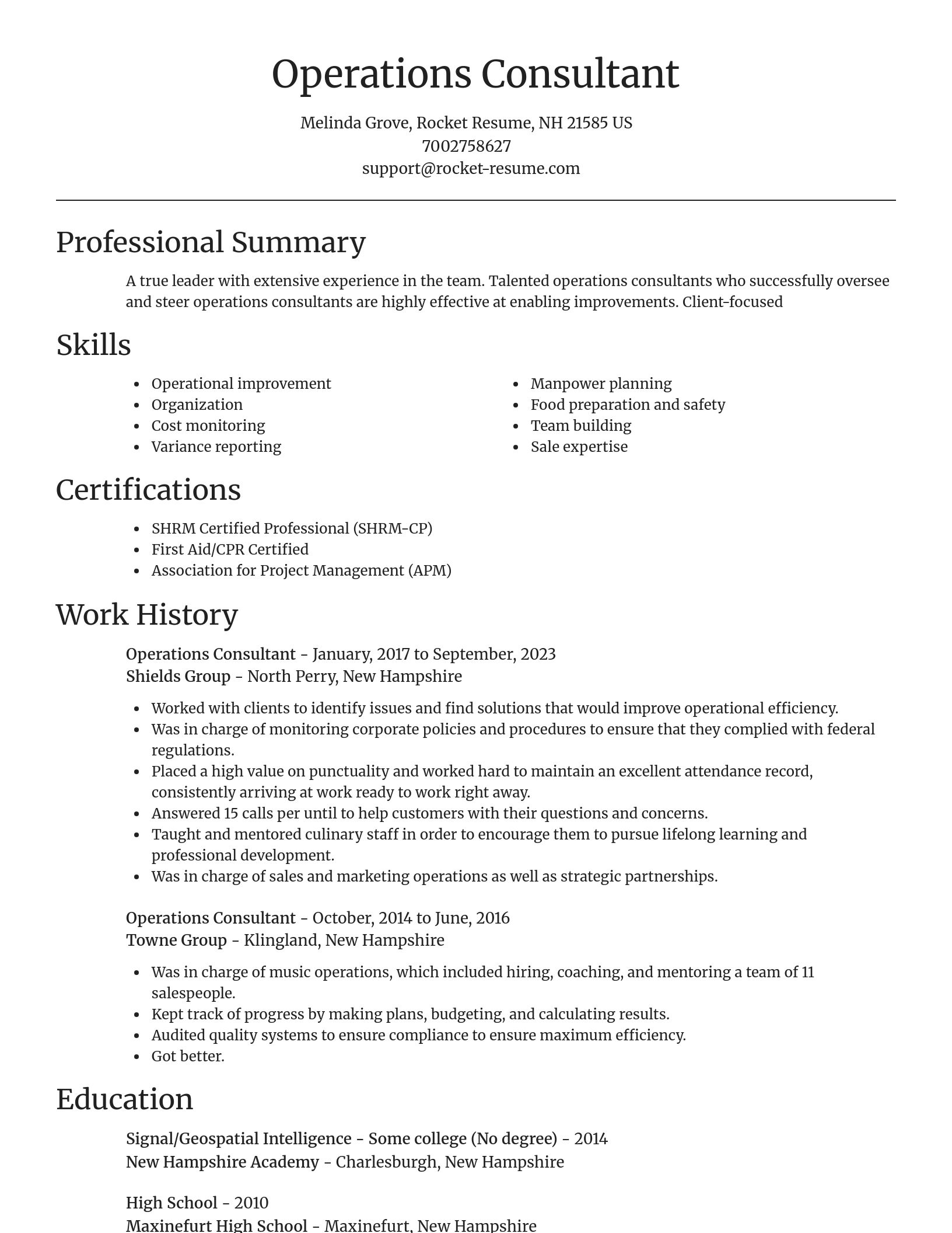 Focal Point resume template