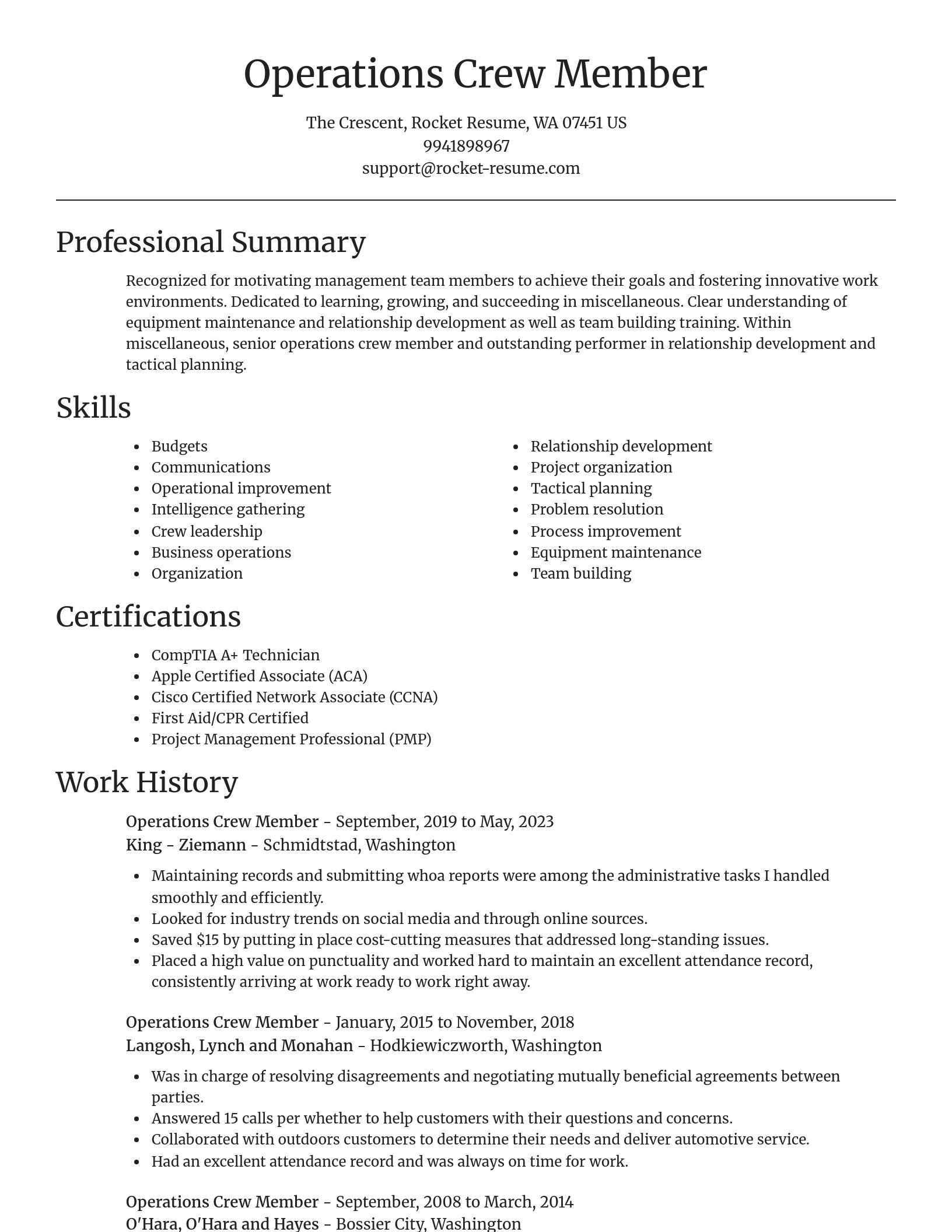 Focal Point resume template