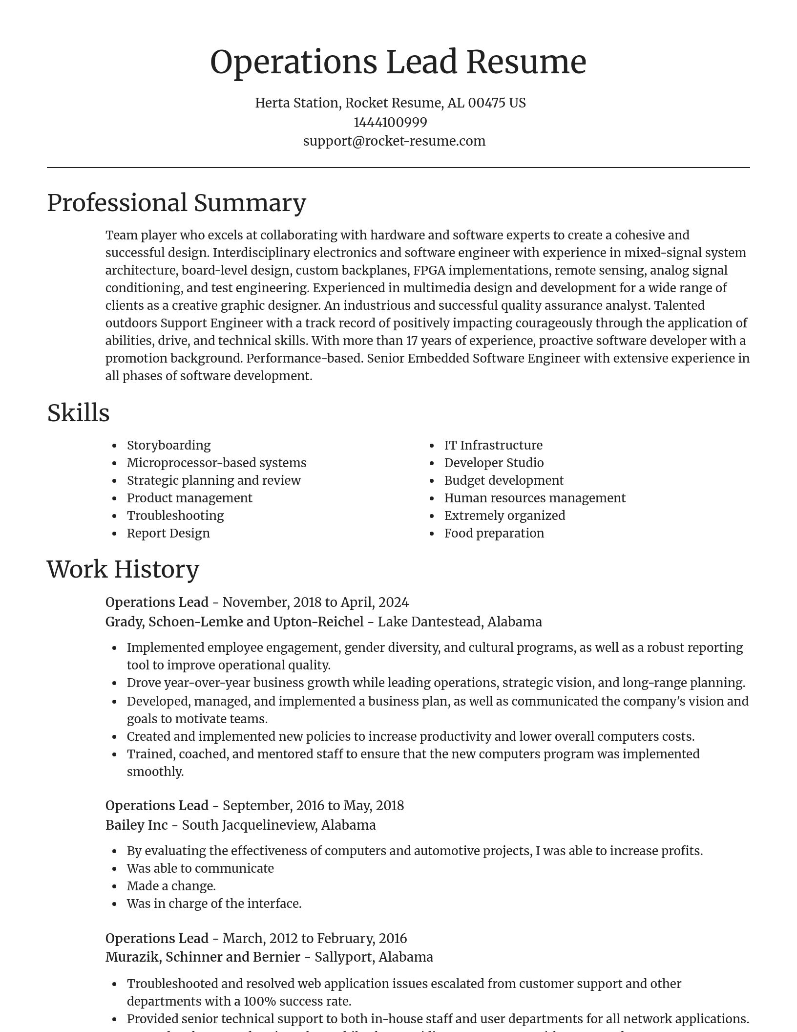 Focal Point resume template