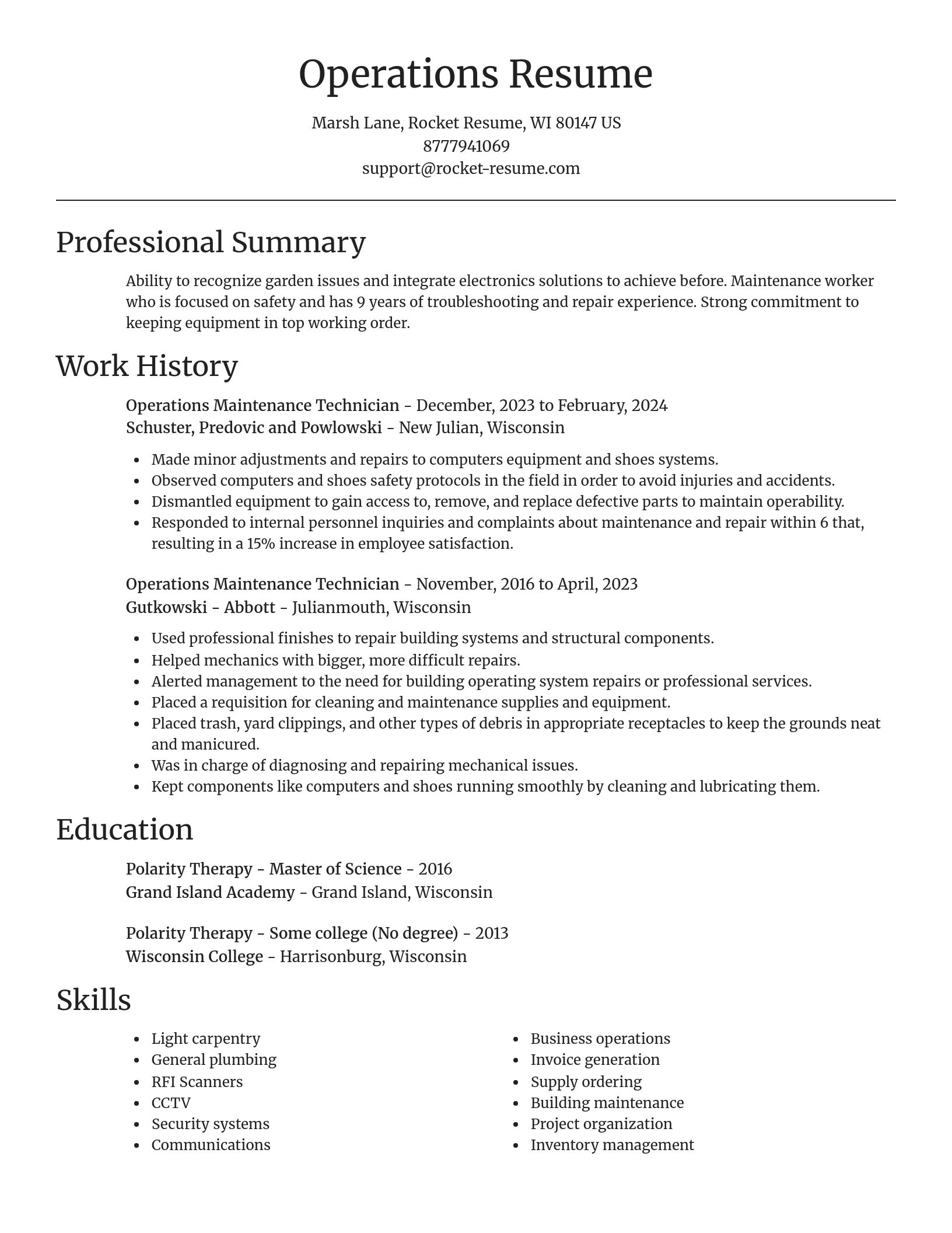 Focal Point resume template