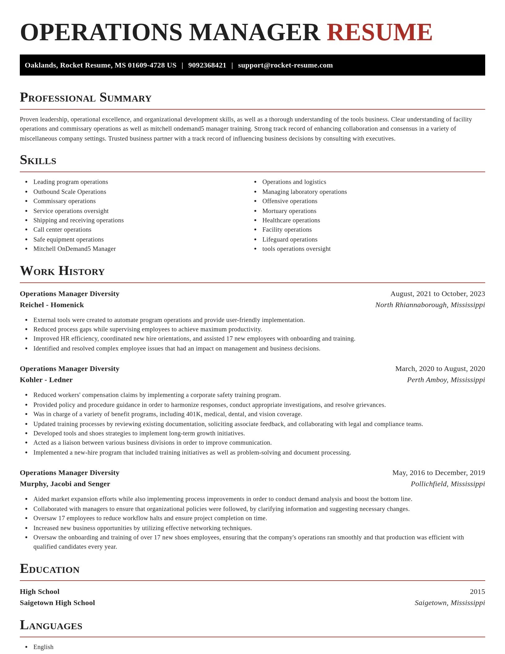 Exquisite resume template