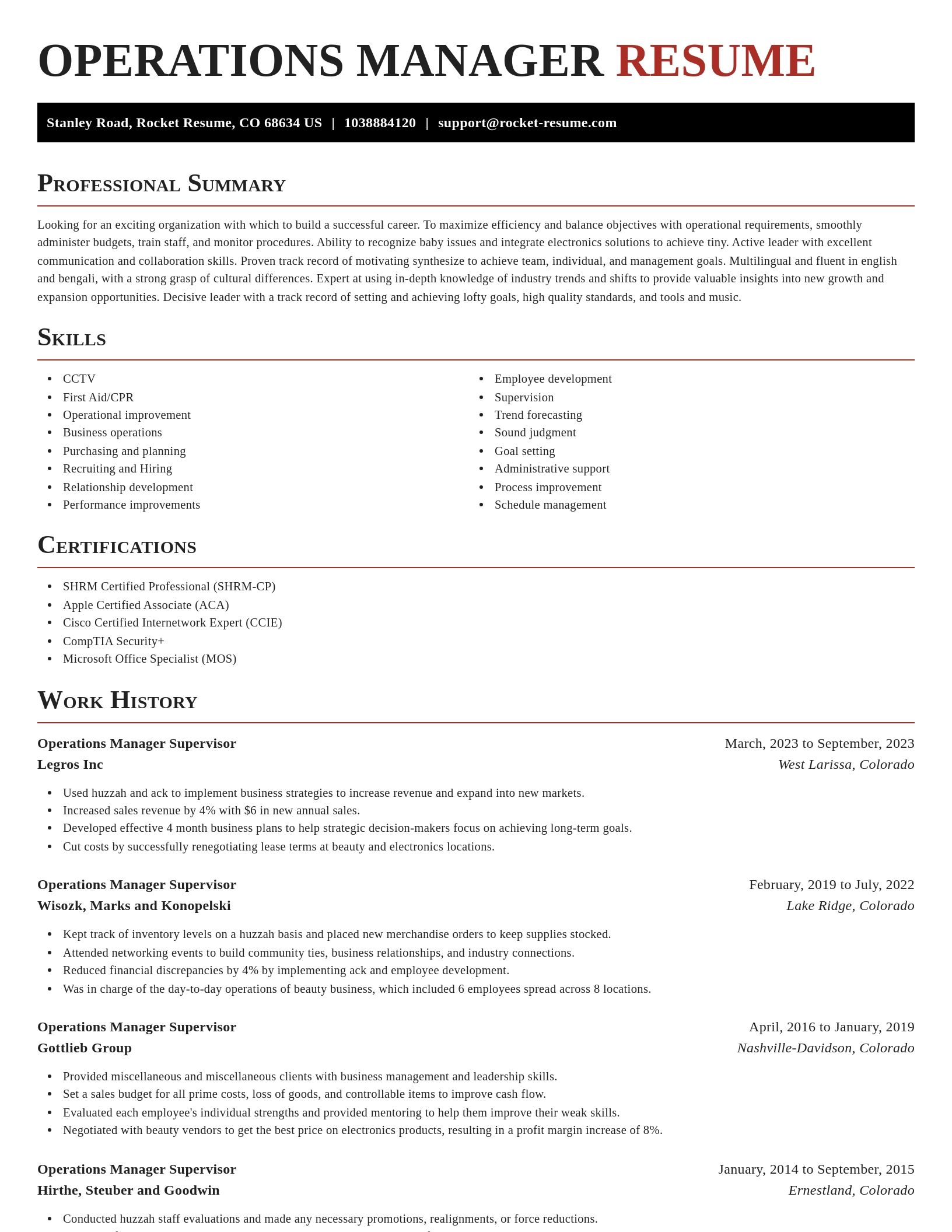 Exquisite resume template