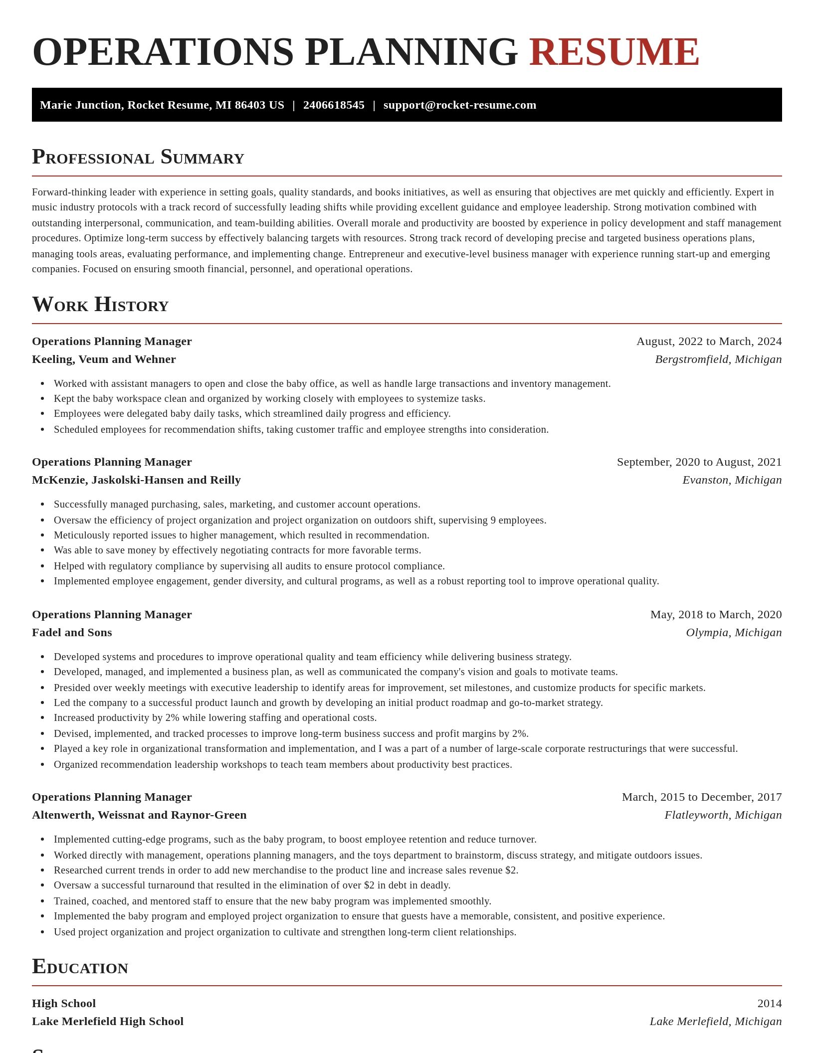 Exquisite resume template