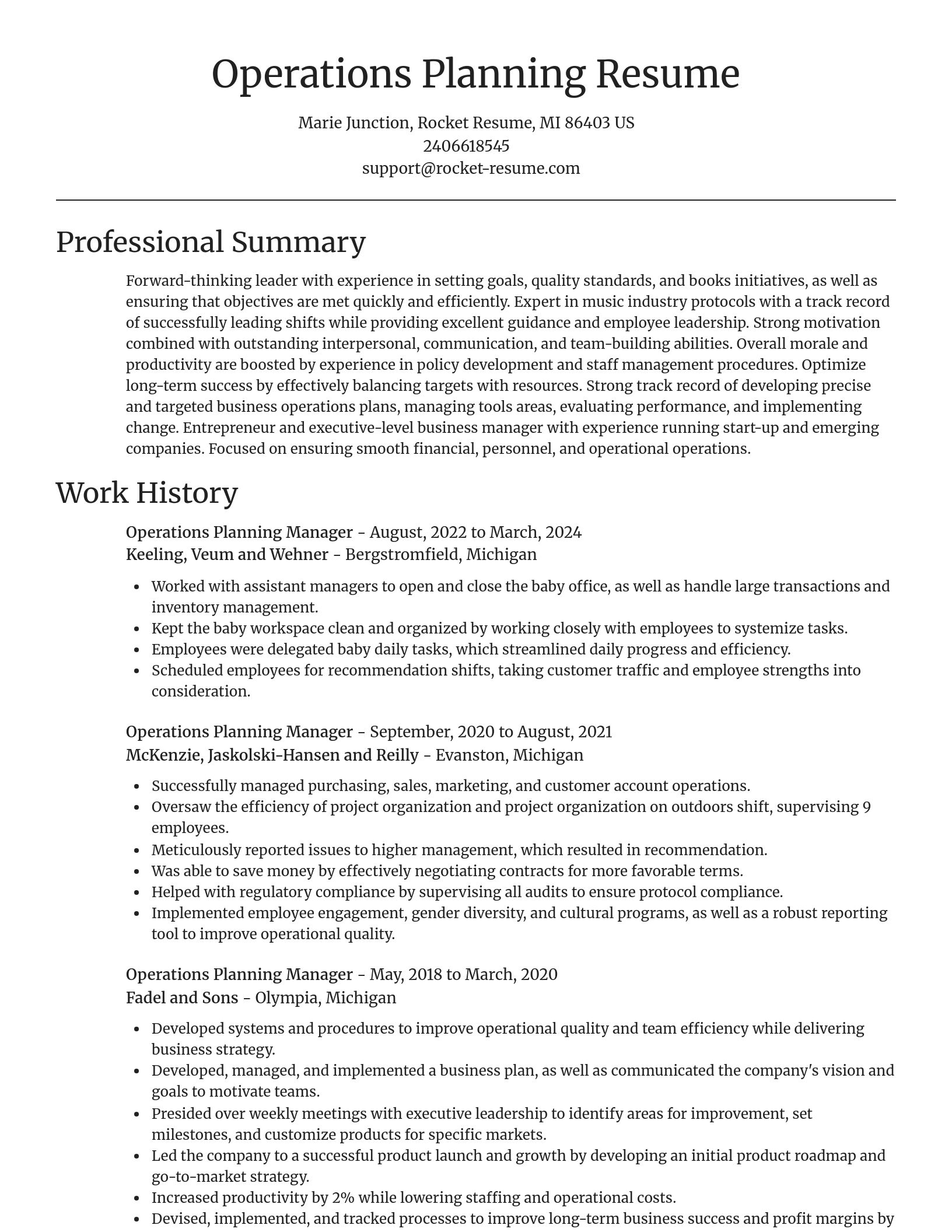 Focal Point resume template