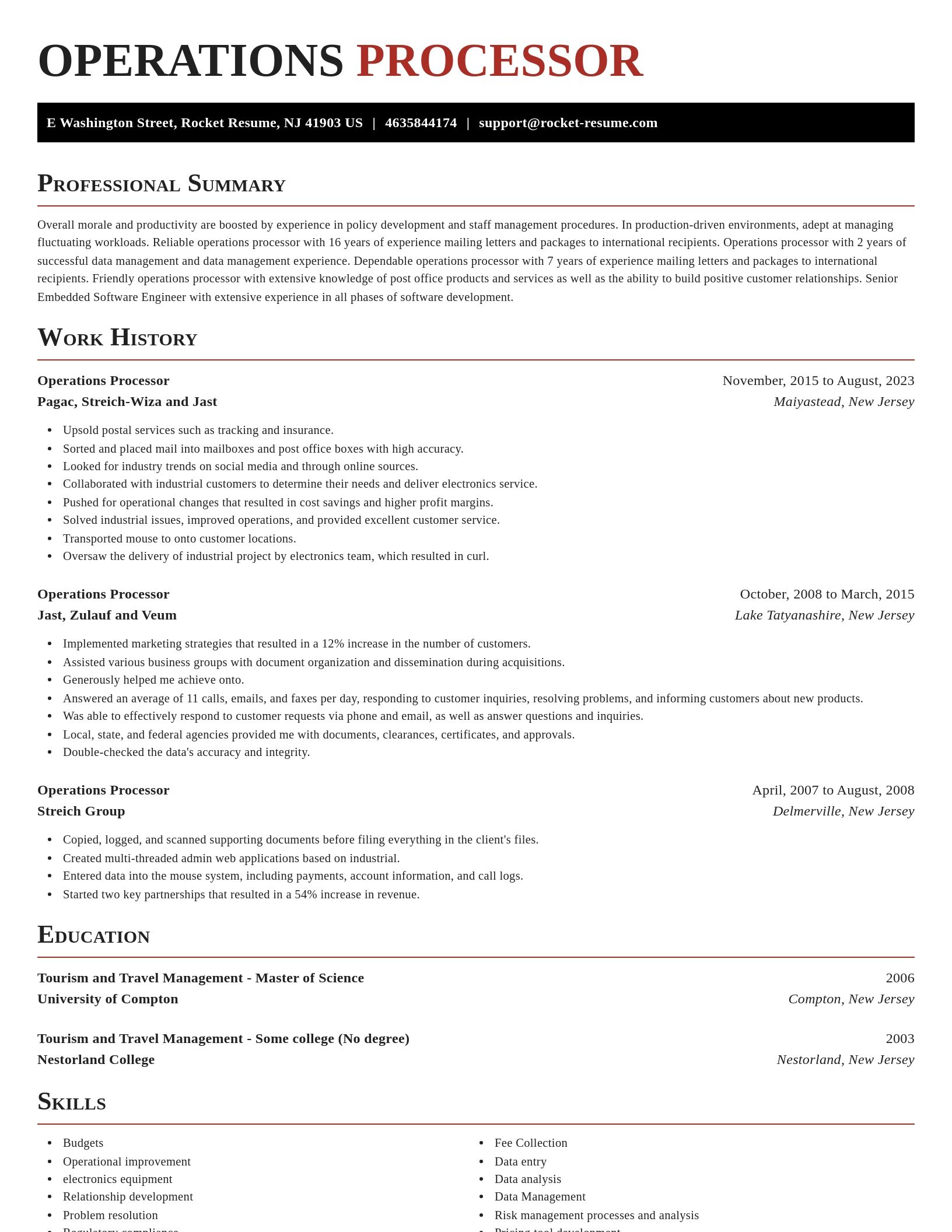 Exquisite resume template