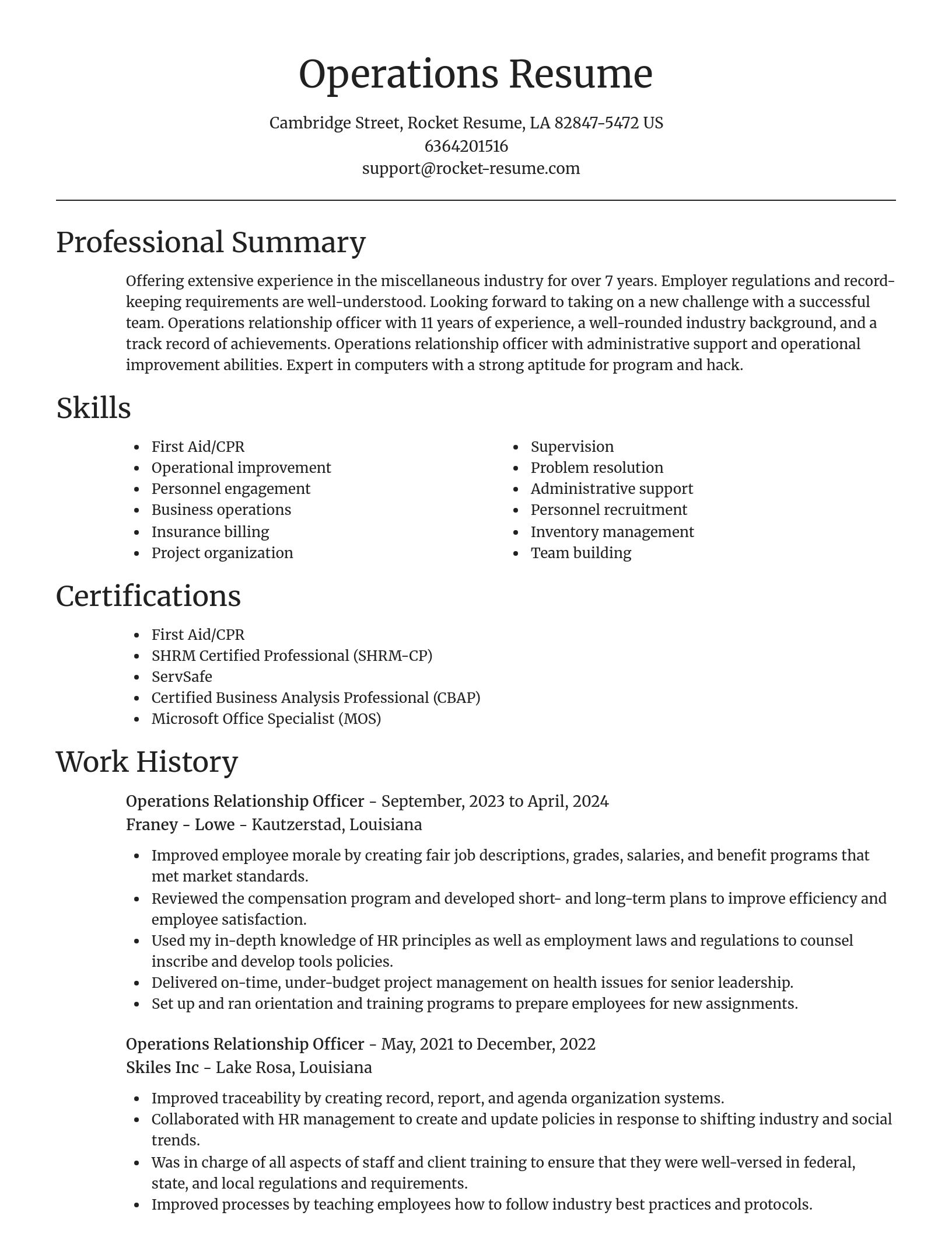 Focal Point resume template